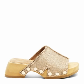 Women's June Mini Jute Clog In Beige Sporty Look Ultimate Performance