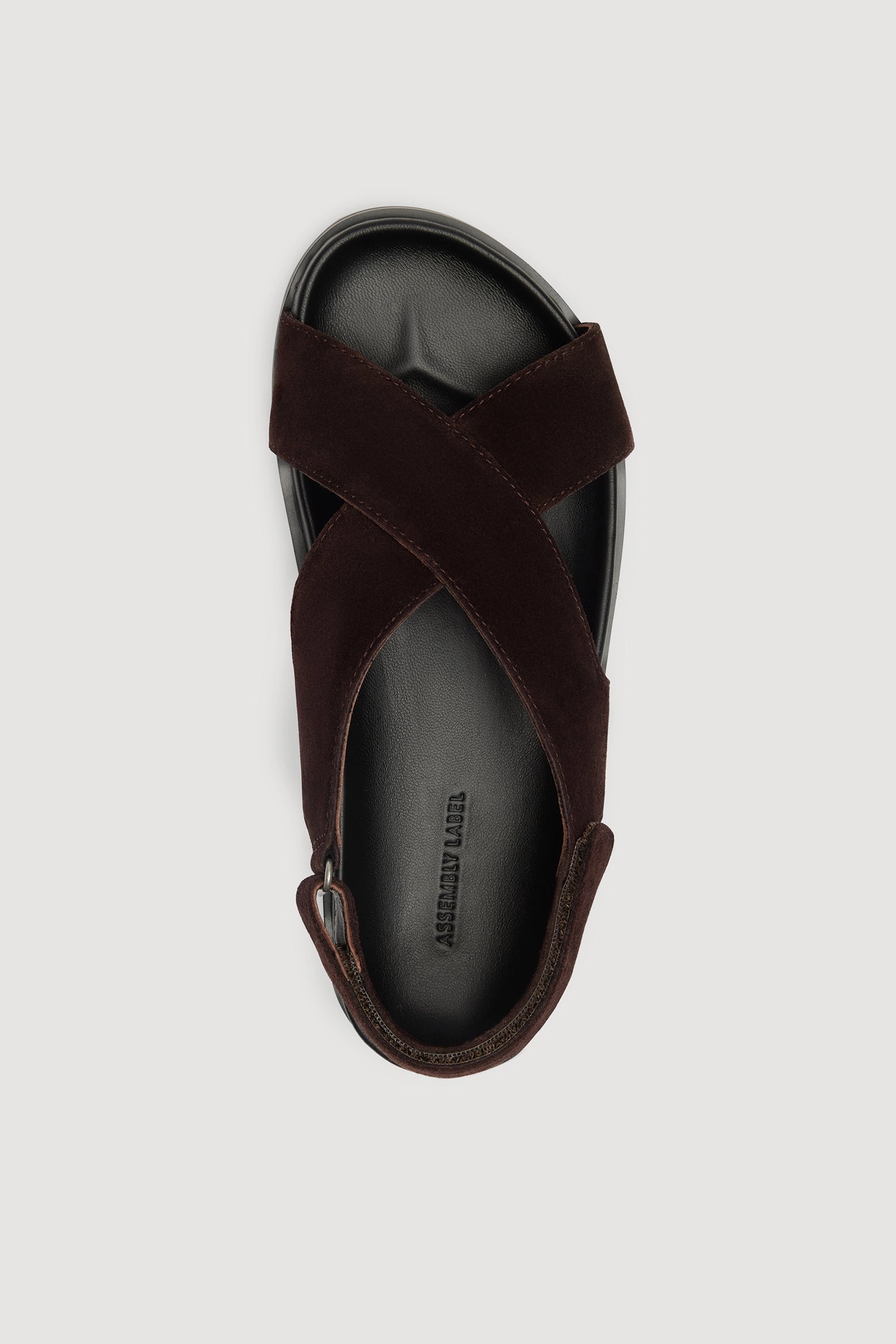 Ren Suede Crossover Sandal Chic Vacation Footwear