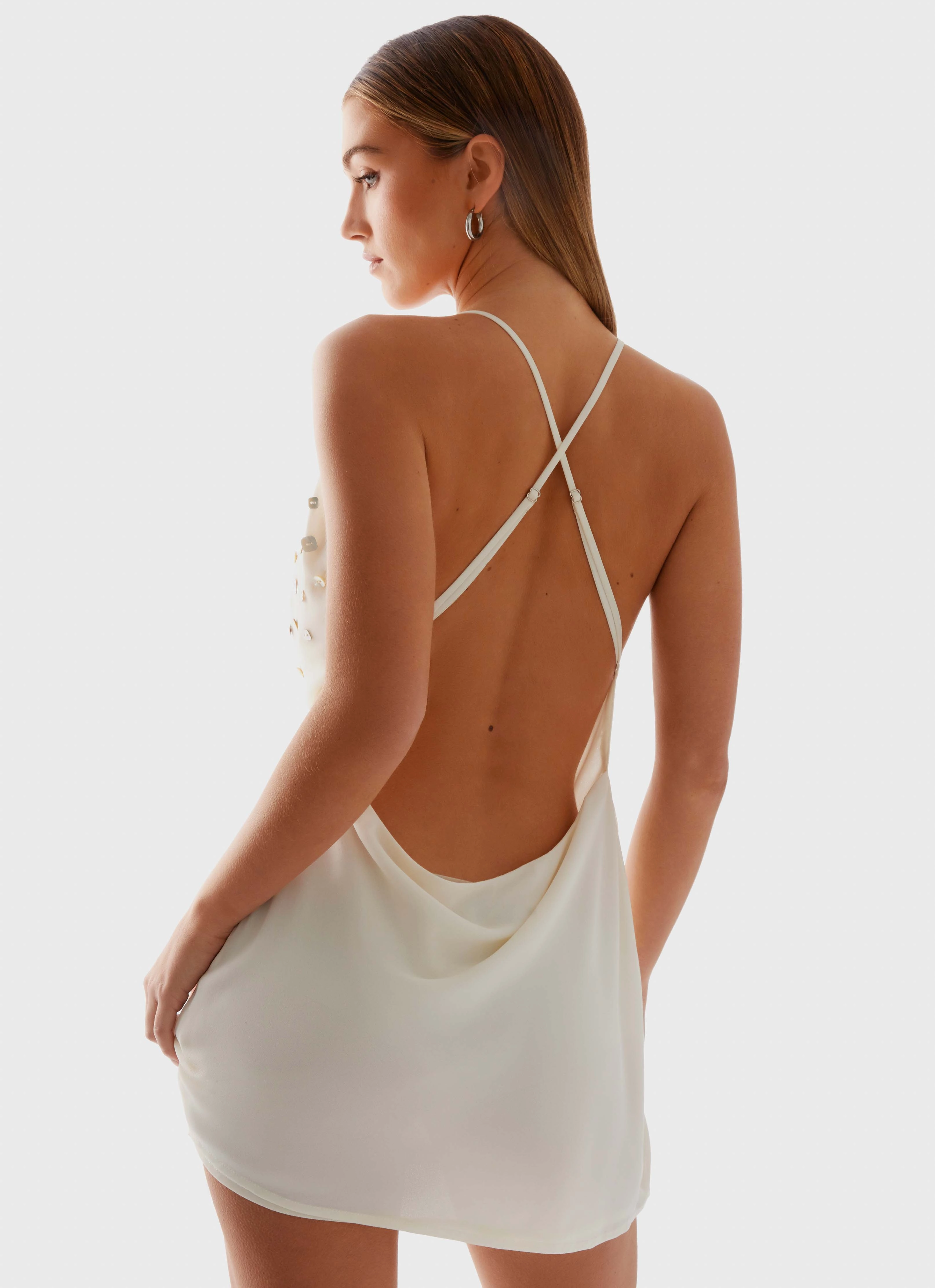 Renegade Feeling Mini Dress - Muted Yellow Grace Glow Evening-Wear