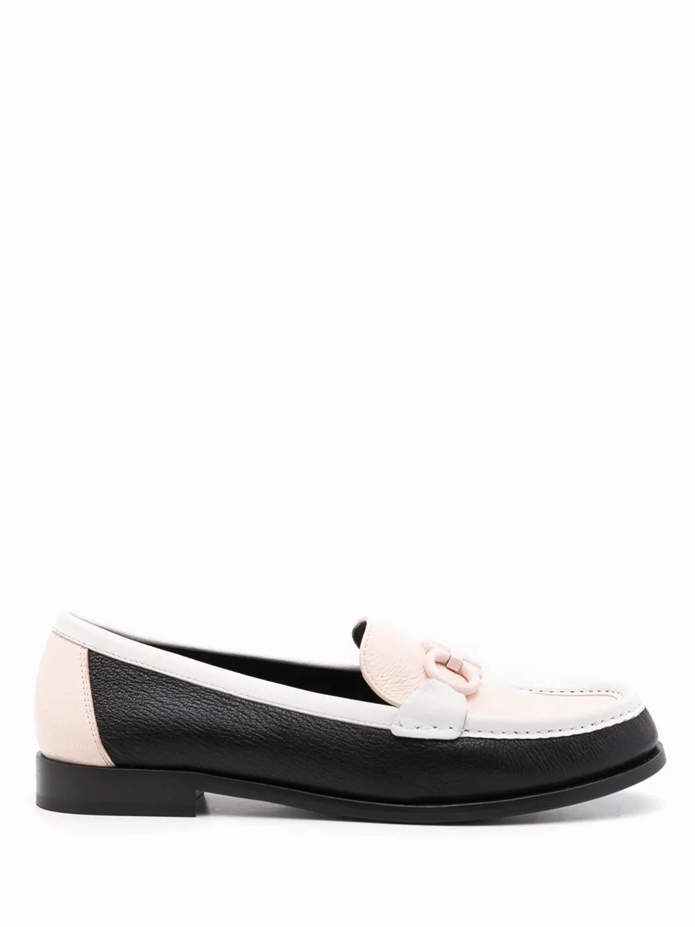 Ferragamo Gancini Leather Moccasin Loafers Functional Features Travel Slip