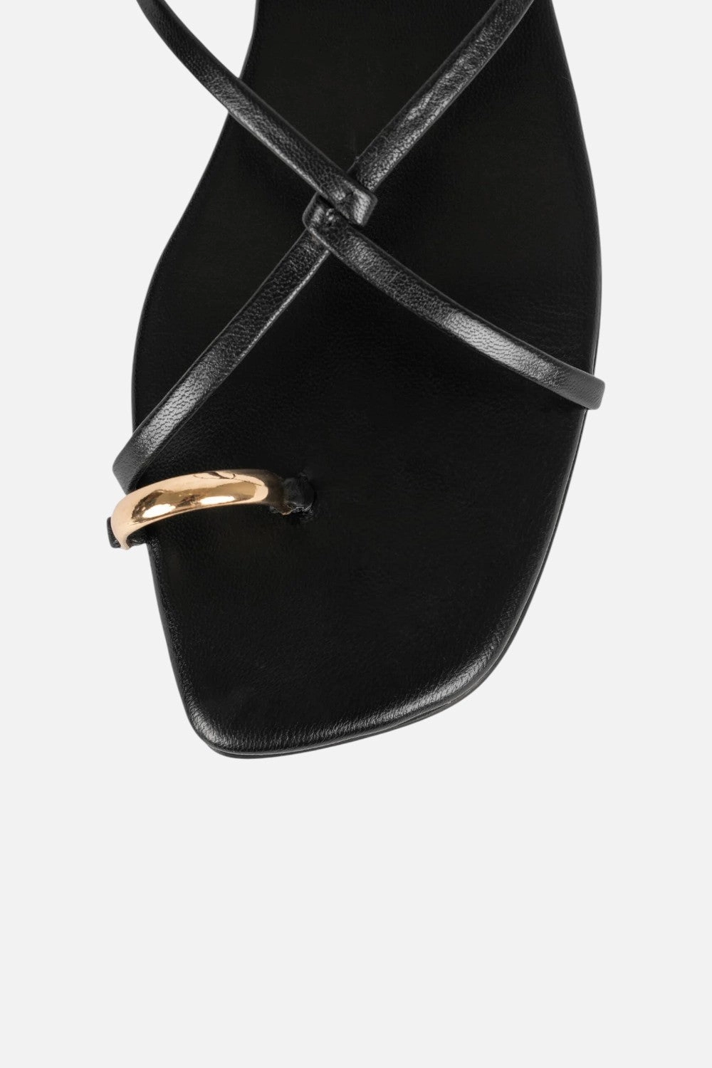 Durable Build Heel Cushioning Jeffrey Campbell Tidepool in Black Gold