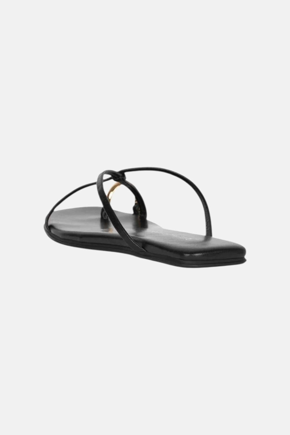 Comfy Relax Shoes Streamlined Jeffrey Campbell Tidepool in Black Gold