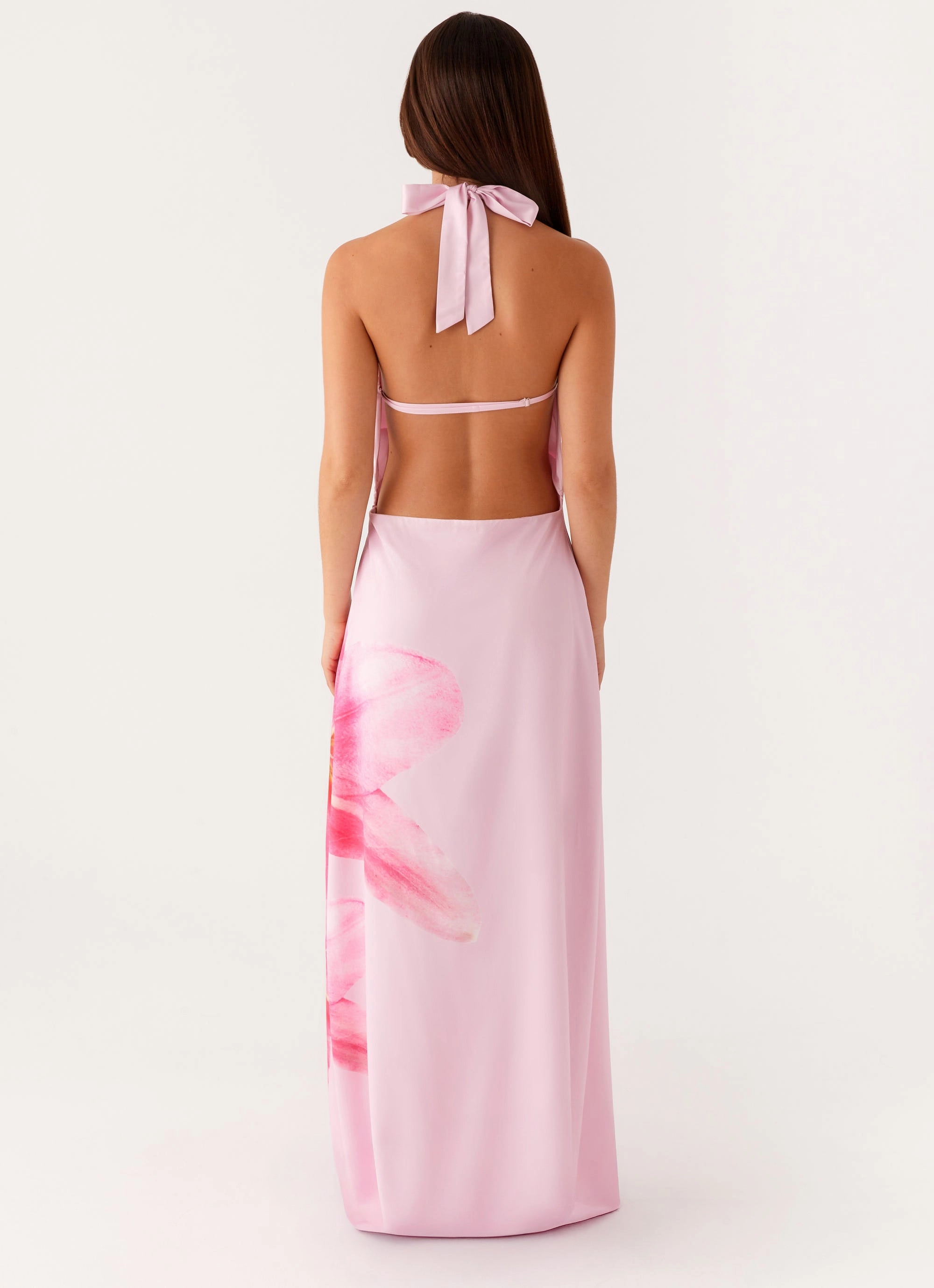 One Piece Look Modern Motion Bryony Cowl Maxi Dress - Pink