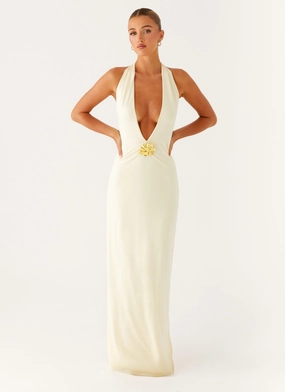 Dreamy Layers Spirit Maxi Dress - Yellow