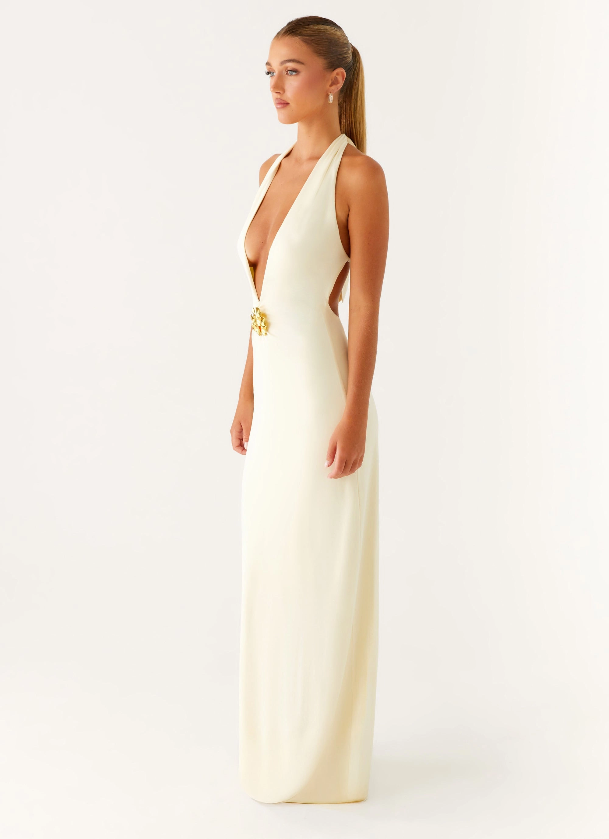 Chic Tailoring Spirit Maxi Dress - Yellow