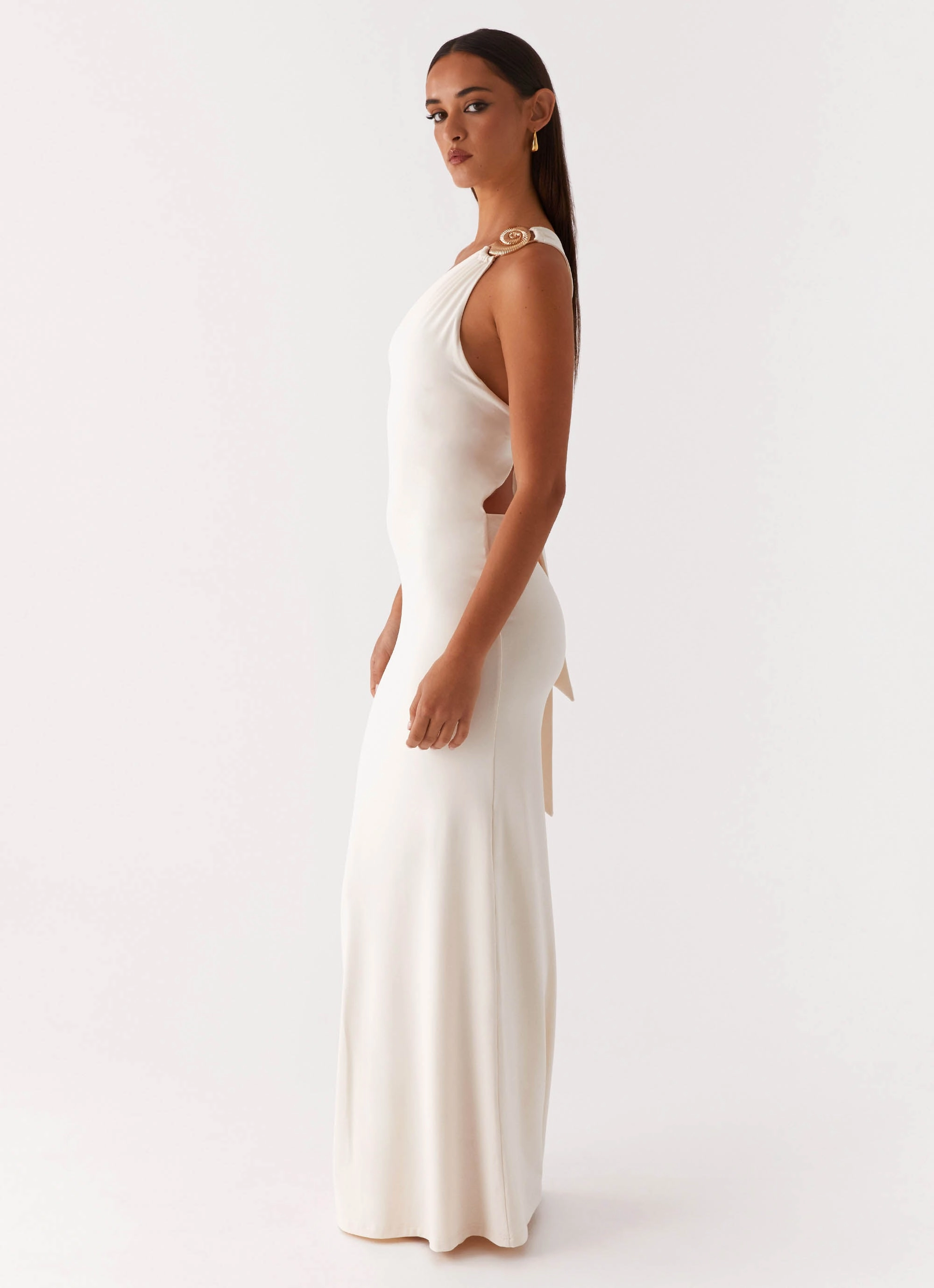 Daily Mood Minimalist feel Infinity Maxi Dress - Ivory