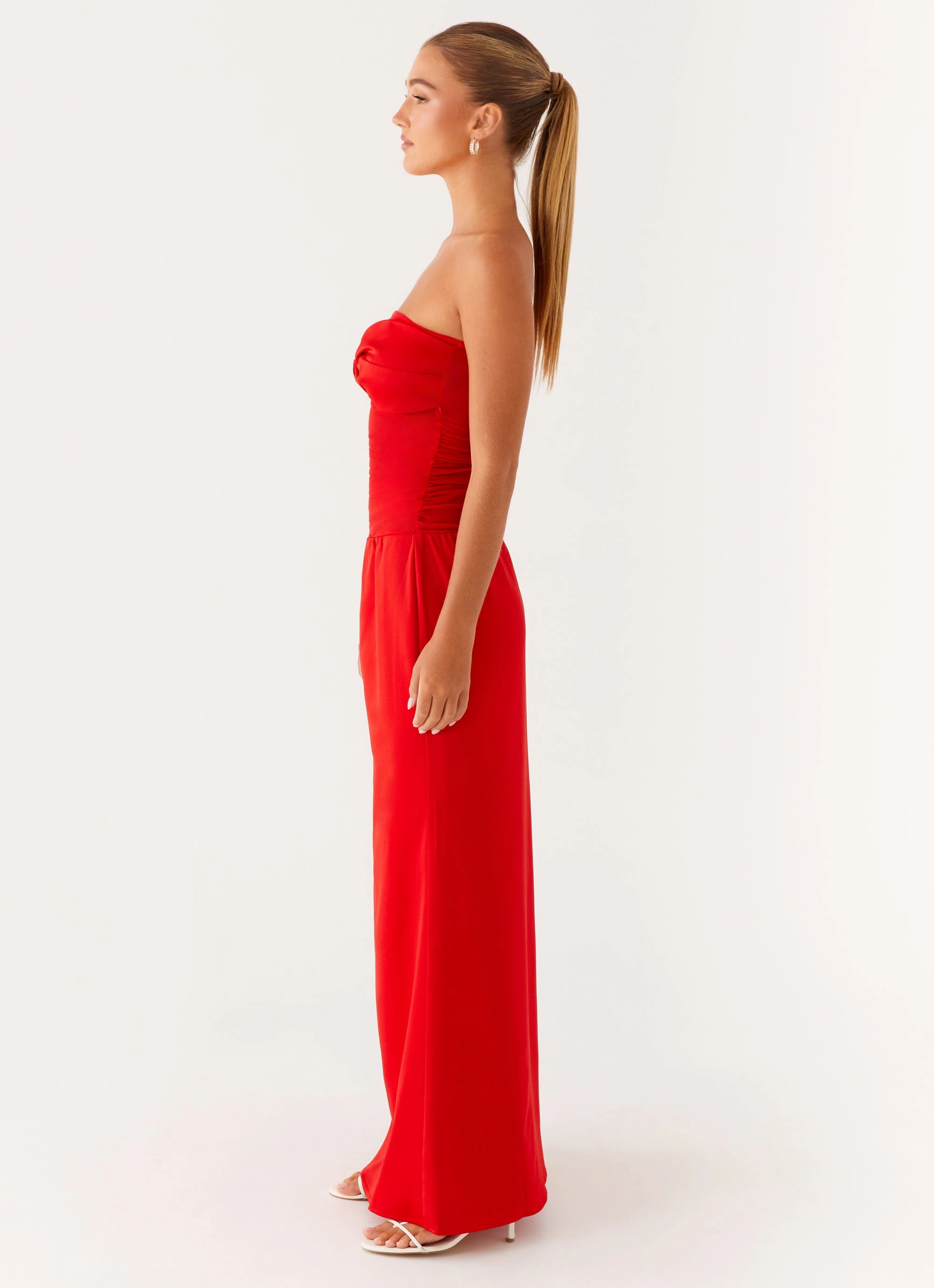 Rewind Maxi Dress - Tangerine Perfect Fit Fluid Fabric