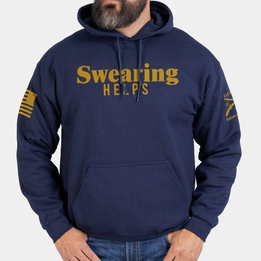 Sustainable Choice Swearing Helps Hoodie - Navy