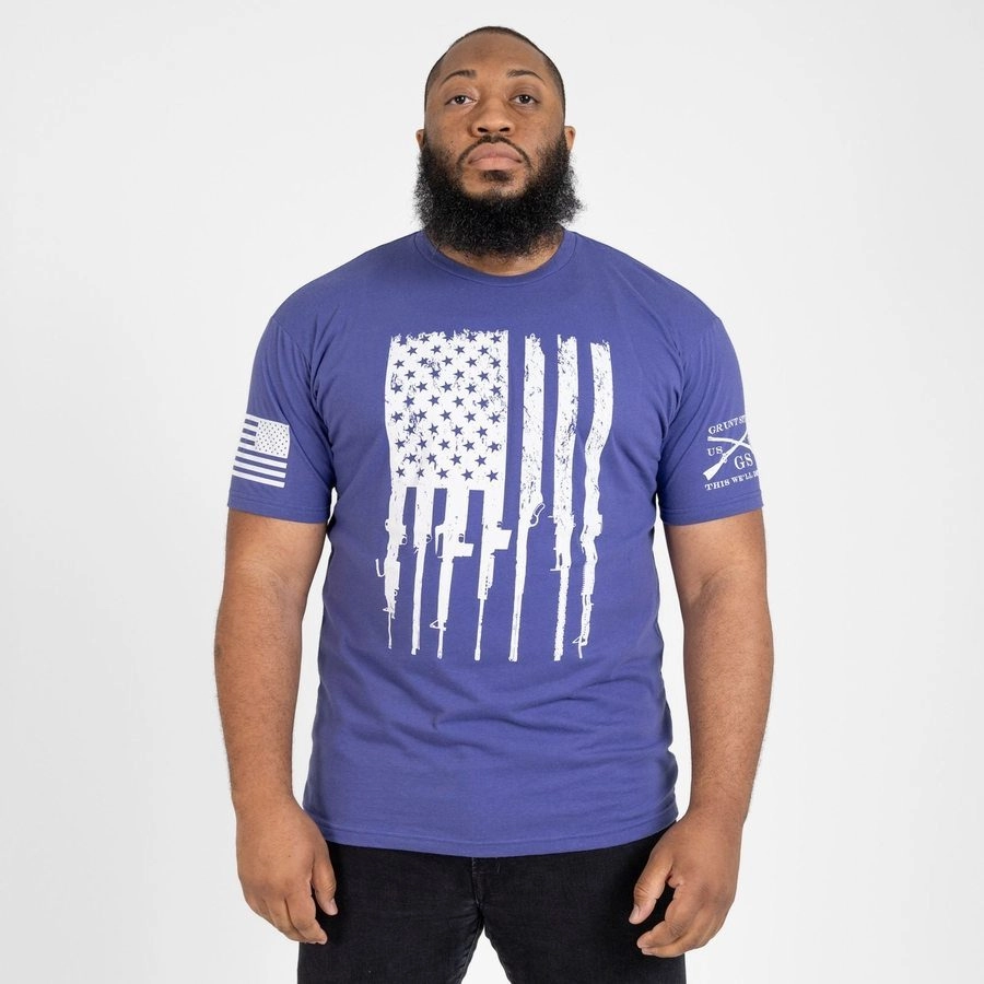 Rifle Flag T-Shirt - Future Dusk thermal Slim Style