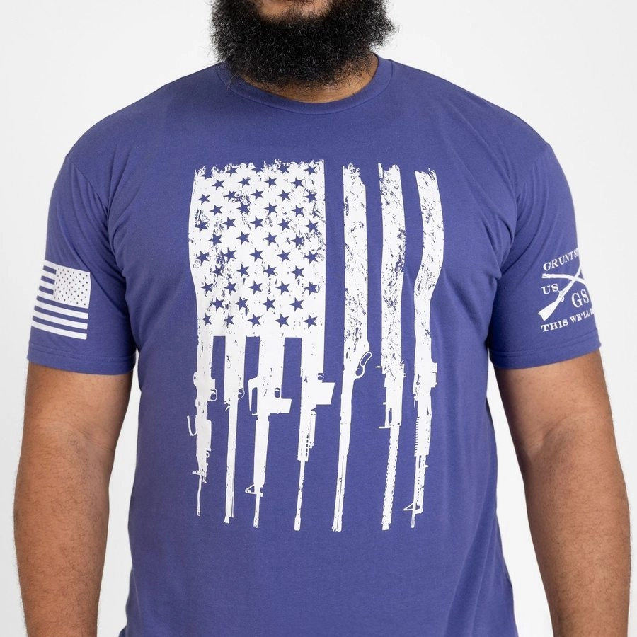 Rifle Flag T-Shirt - Future Dusk Comfortable Layer Sleek Stretch Fit