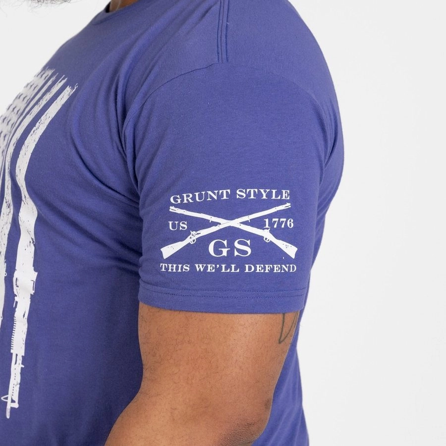 Non Restrictive Cut Rifle Flag T-Shirt - Future Dusk