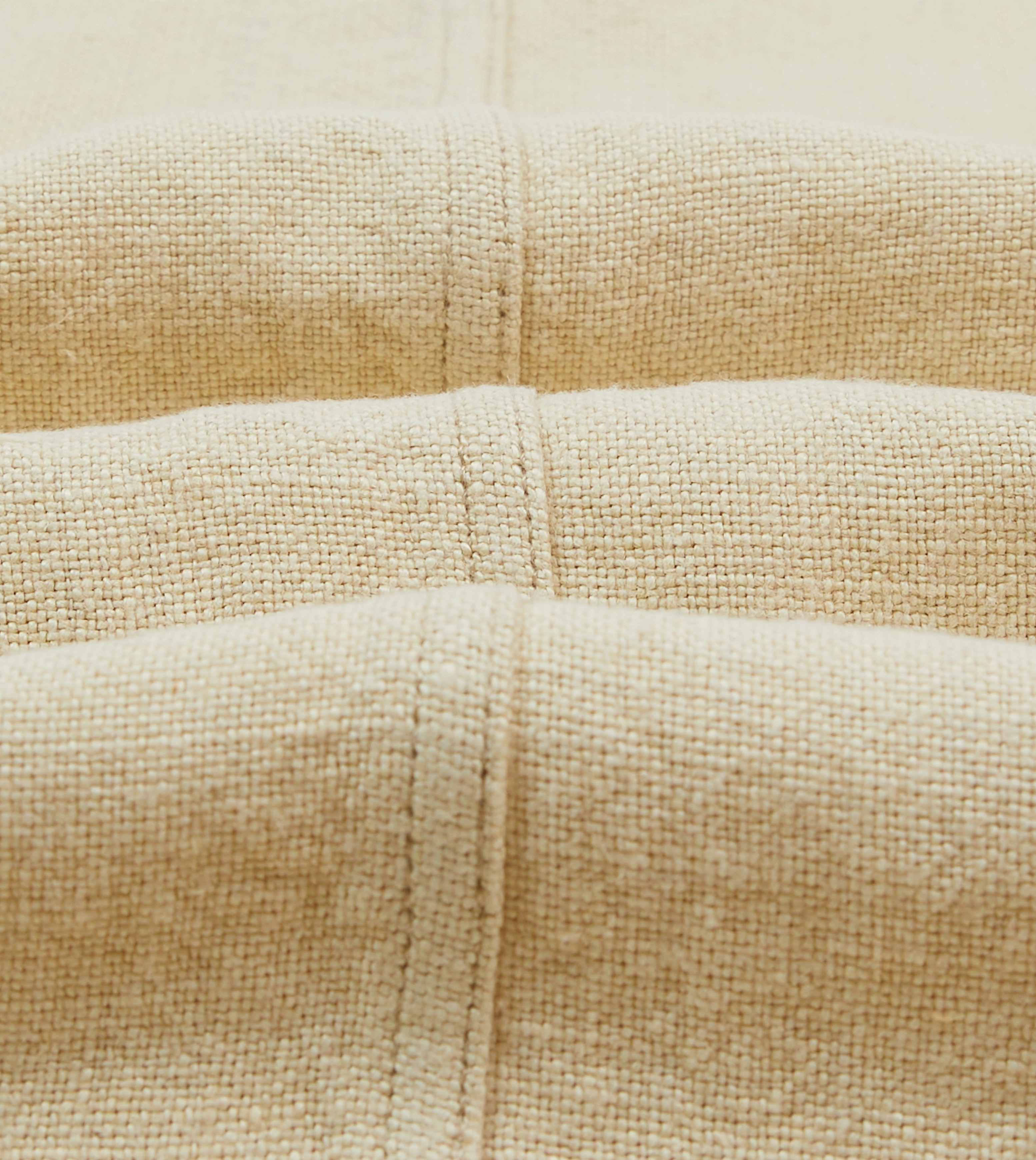 Ecru Linen Five-Pocket Chore Jacket neutral - colored Handmade