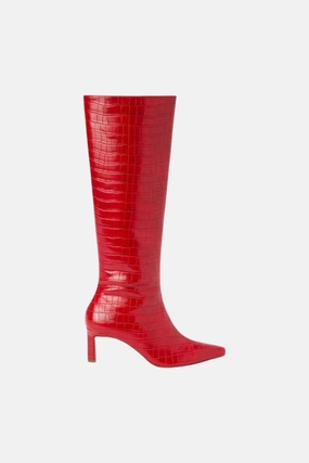 Matisse Robbie Red Croc Boot Flex Groove Engineering