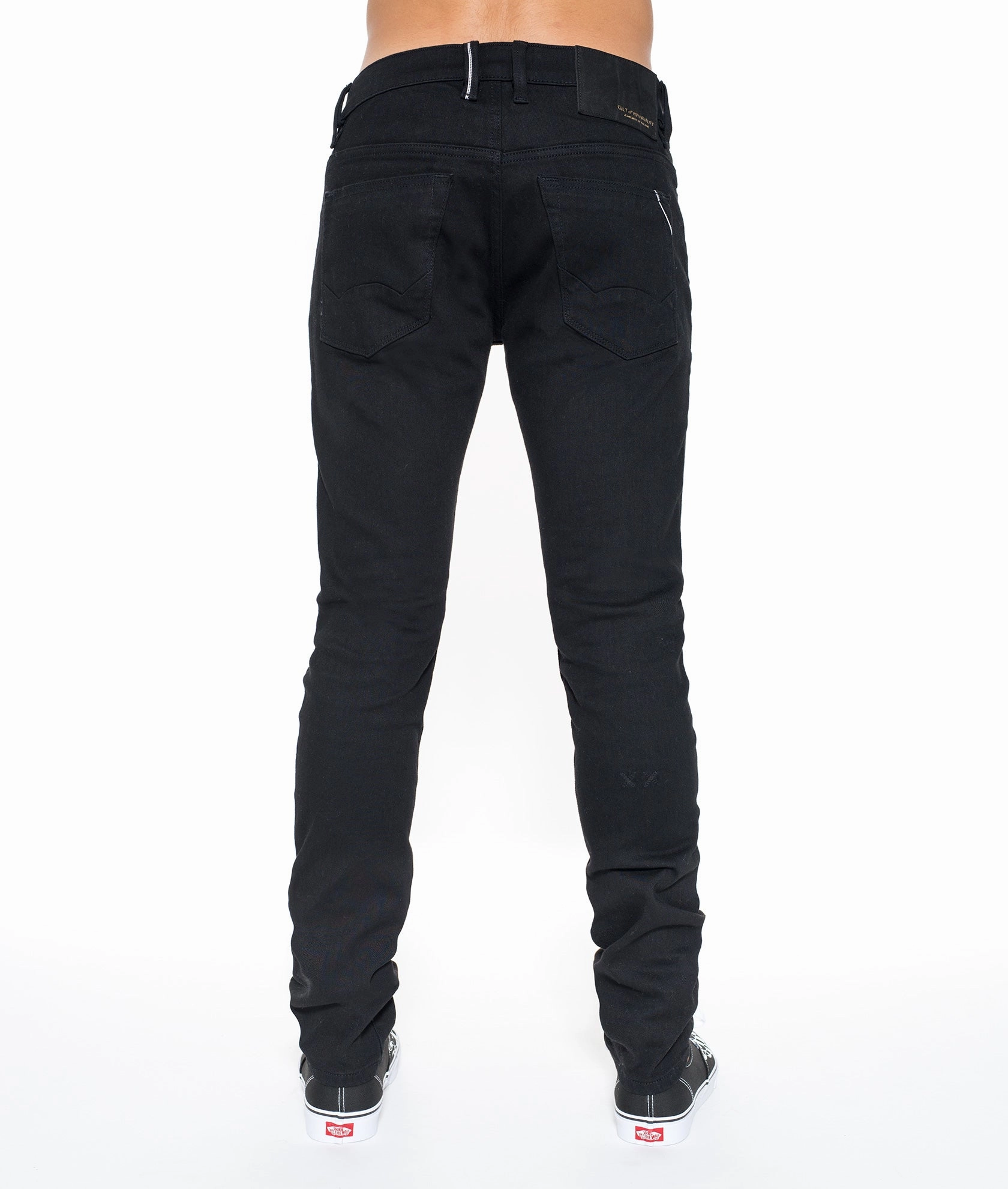 ROCKER SLIM DENIM JEANS IN BLACK Urban appeal