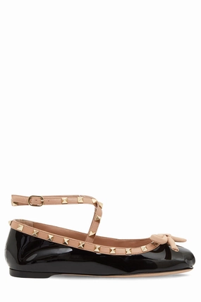 Rockstud Patent Leather Ballerina Daily Walk