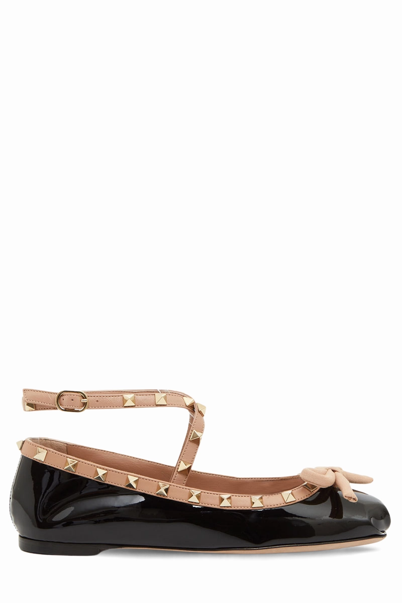 Rockstud Patent Leather Ballerina Daily Walk
