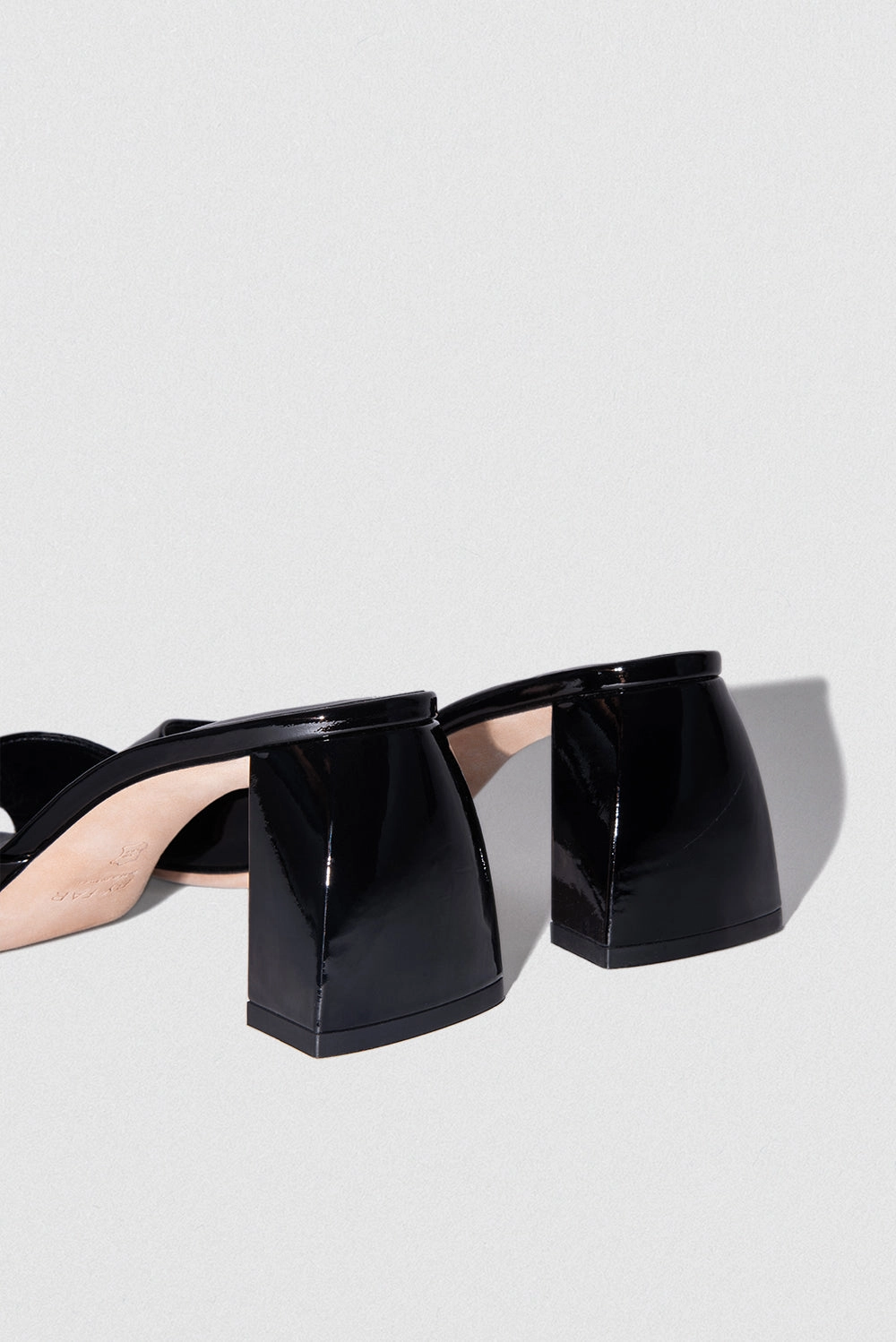 Comfortable Stiletto Sandals Romy Black Patent Leather