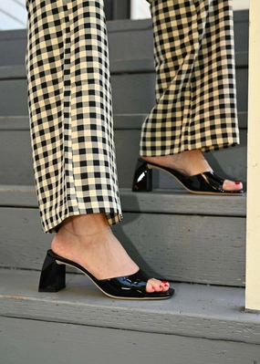 Silky feel Stylish Footwear Romy Black Patent Leather