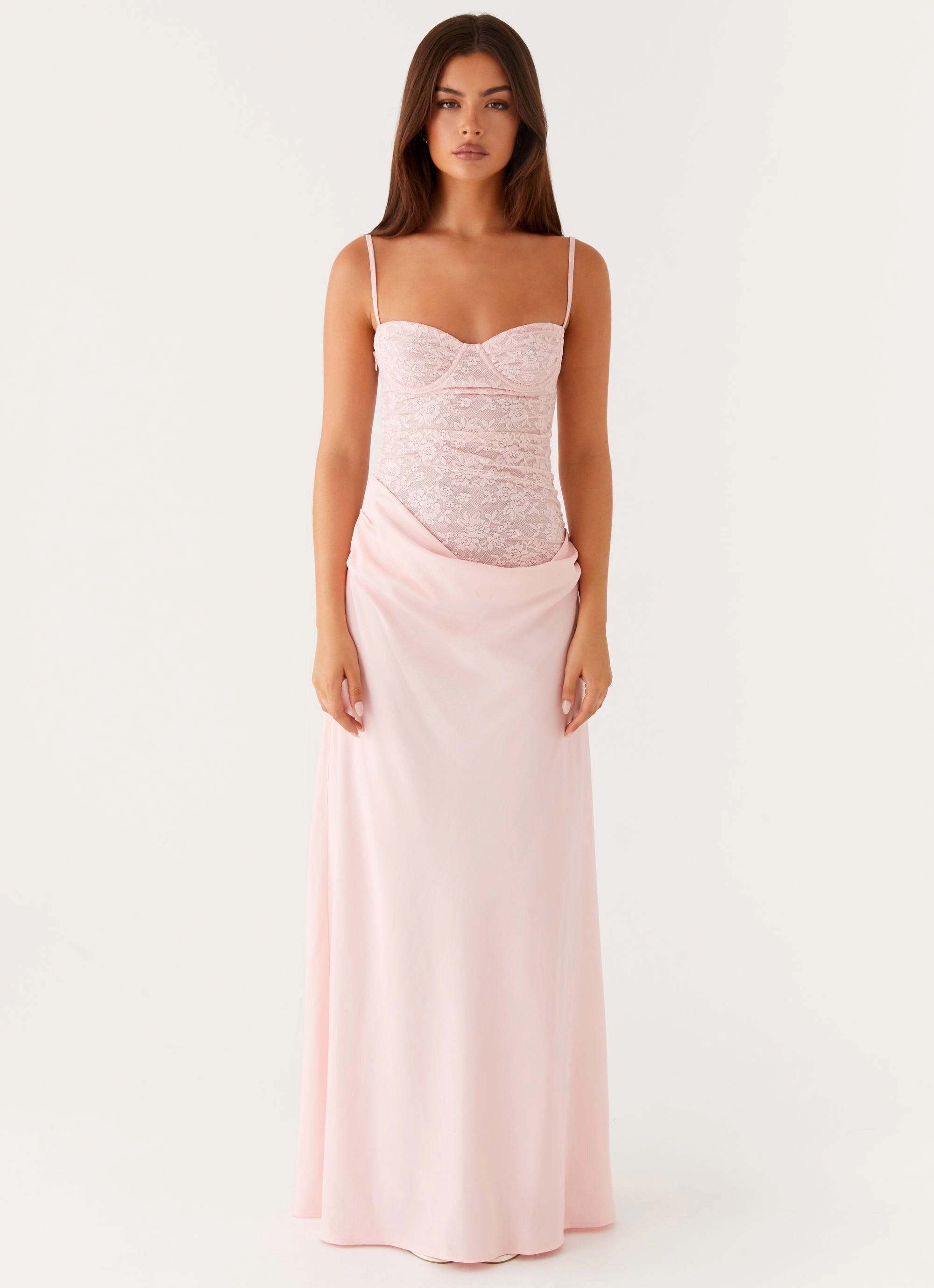Shine Finish Romy Maxi Dress - Pink