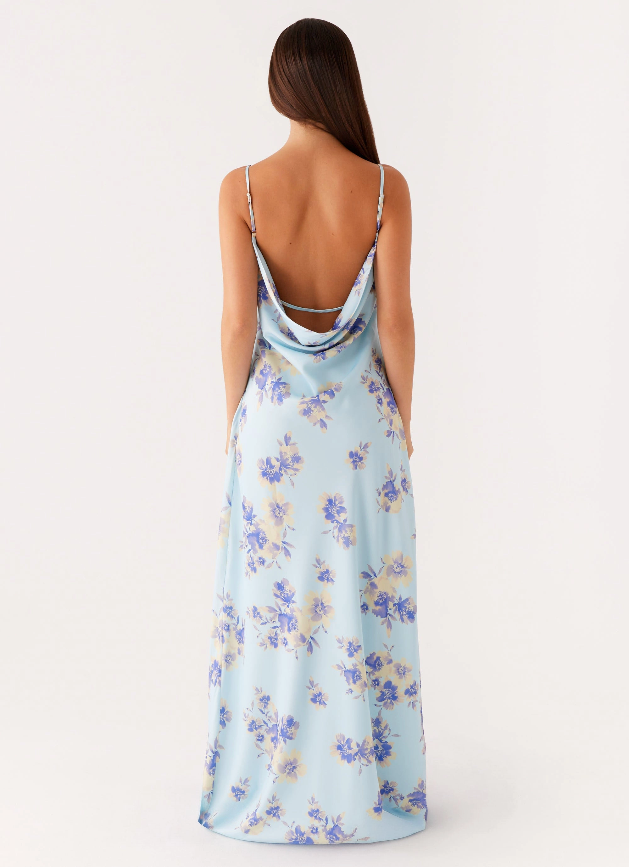 Liana Cowl Maxi Dress - Print Relax Feel Relaxed Vibe