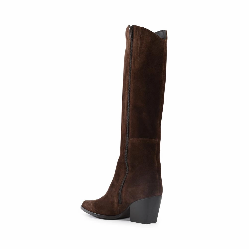 Seychelles Begging You Tall Boot in Dark Brown Anti blister Padded Interior Nature Lover