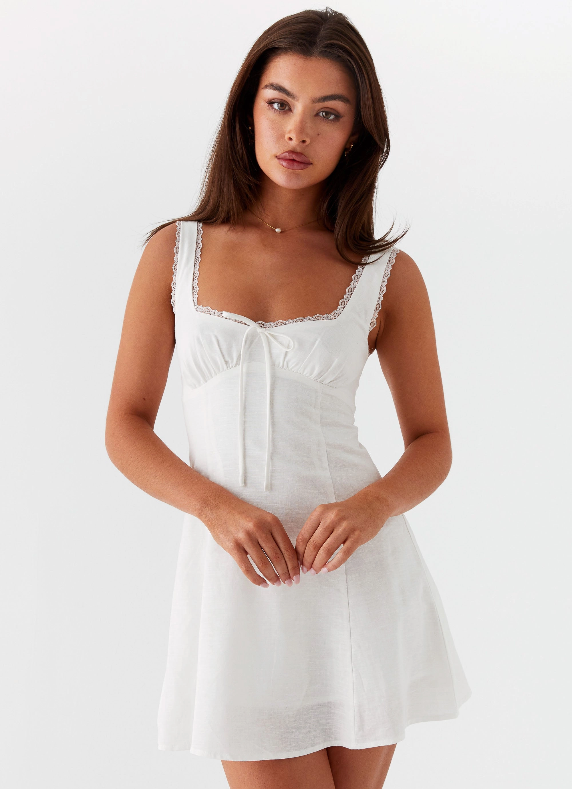 Rowena Mini Dress - White Urban Feel
