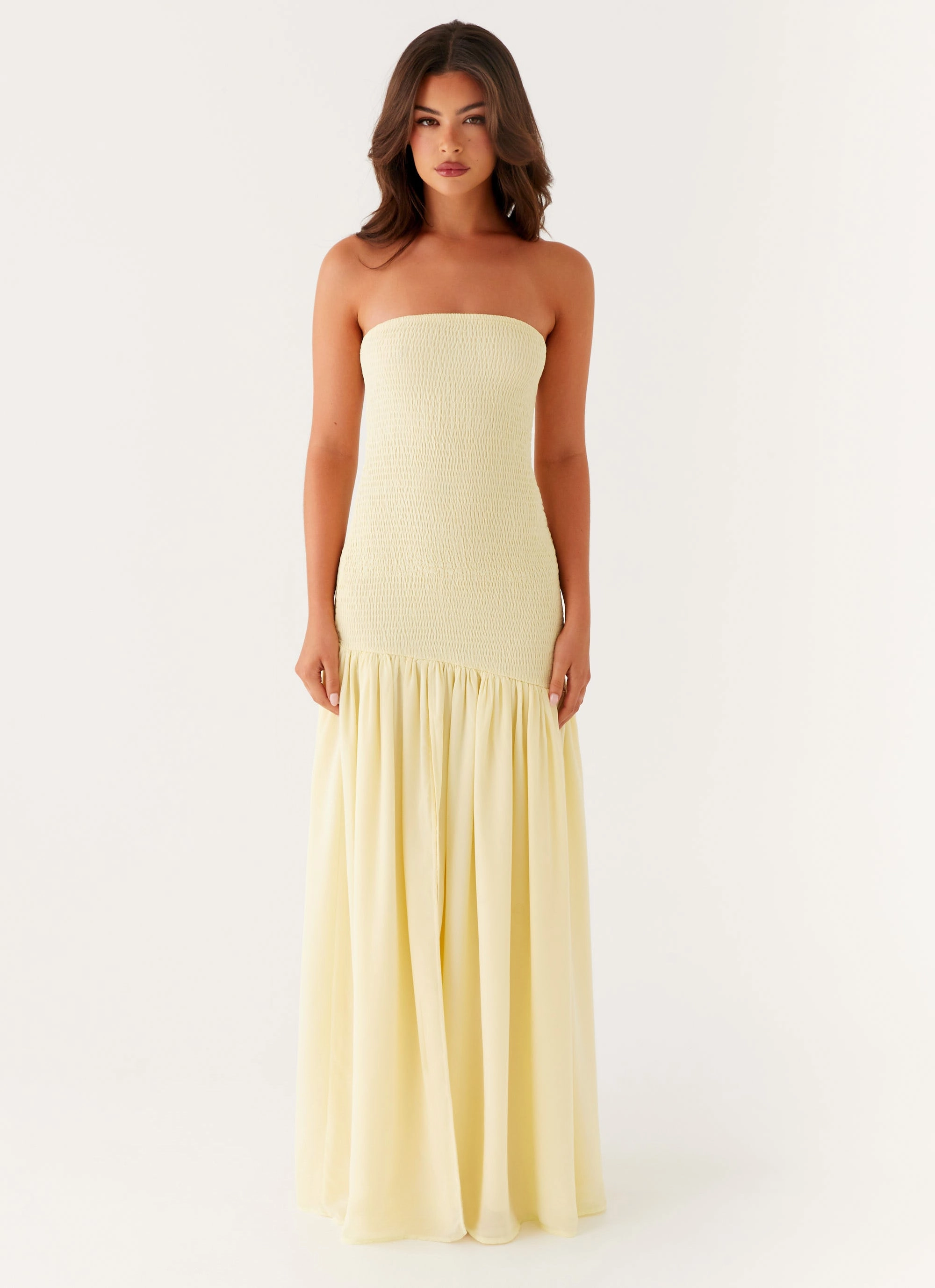 Royce Maxi Dress - Yellow Flowing Layers