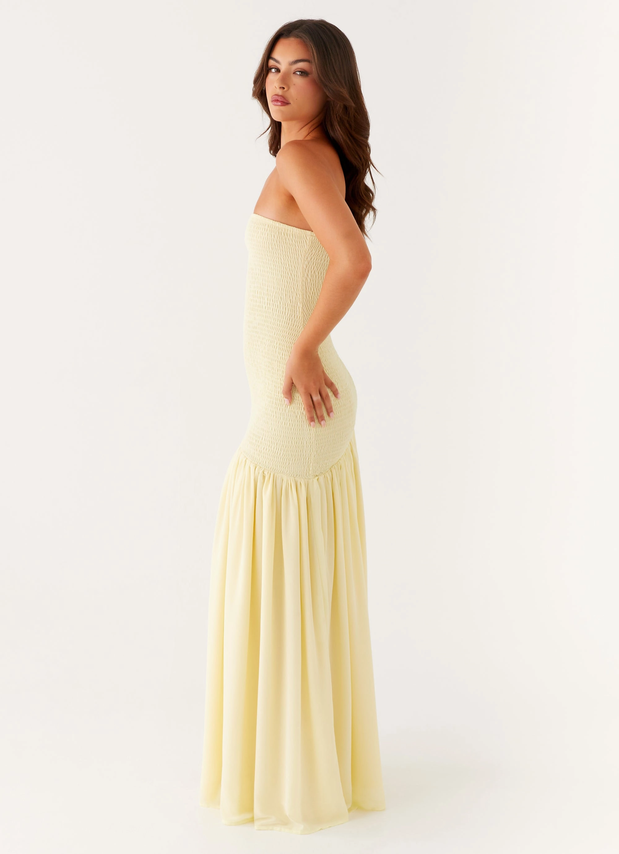 Royce Maxi Dress - Yellow Peace View