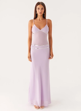 Skin-friendly Evening Ready Sweet On You Maxi Dress - Lavender