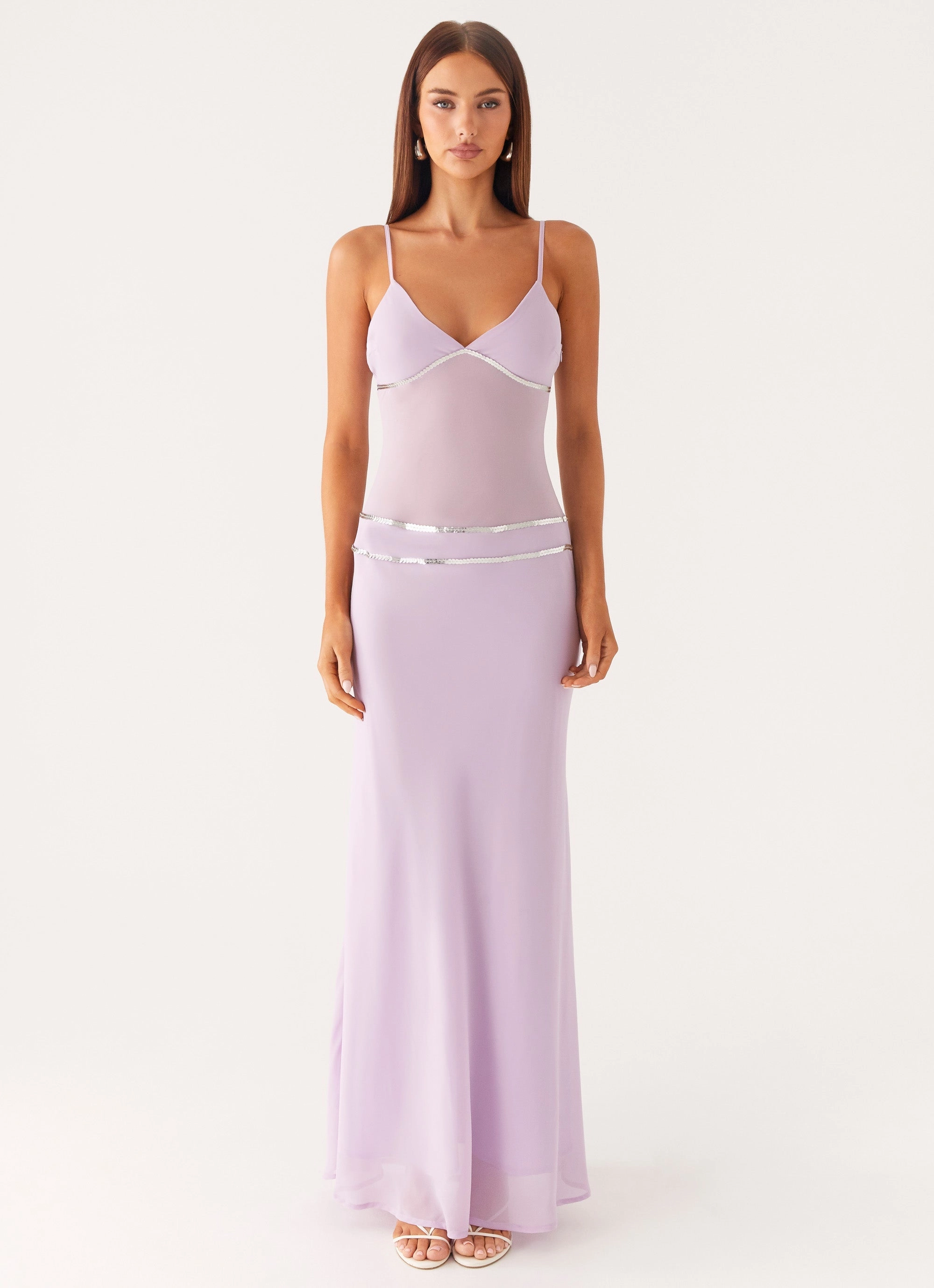 Skin-friendly Evening Ready Sweet On You Maxi Dress - Lavender