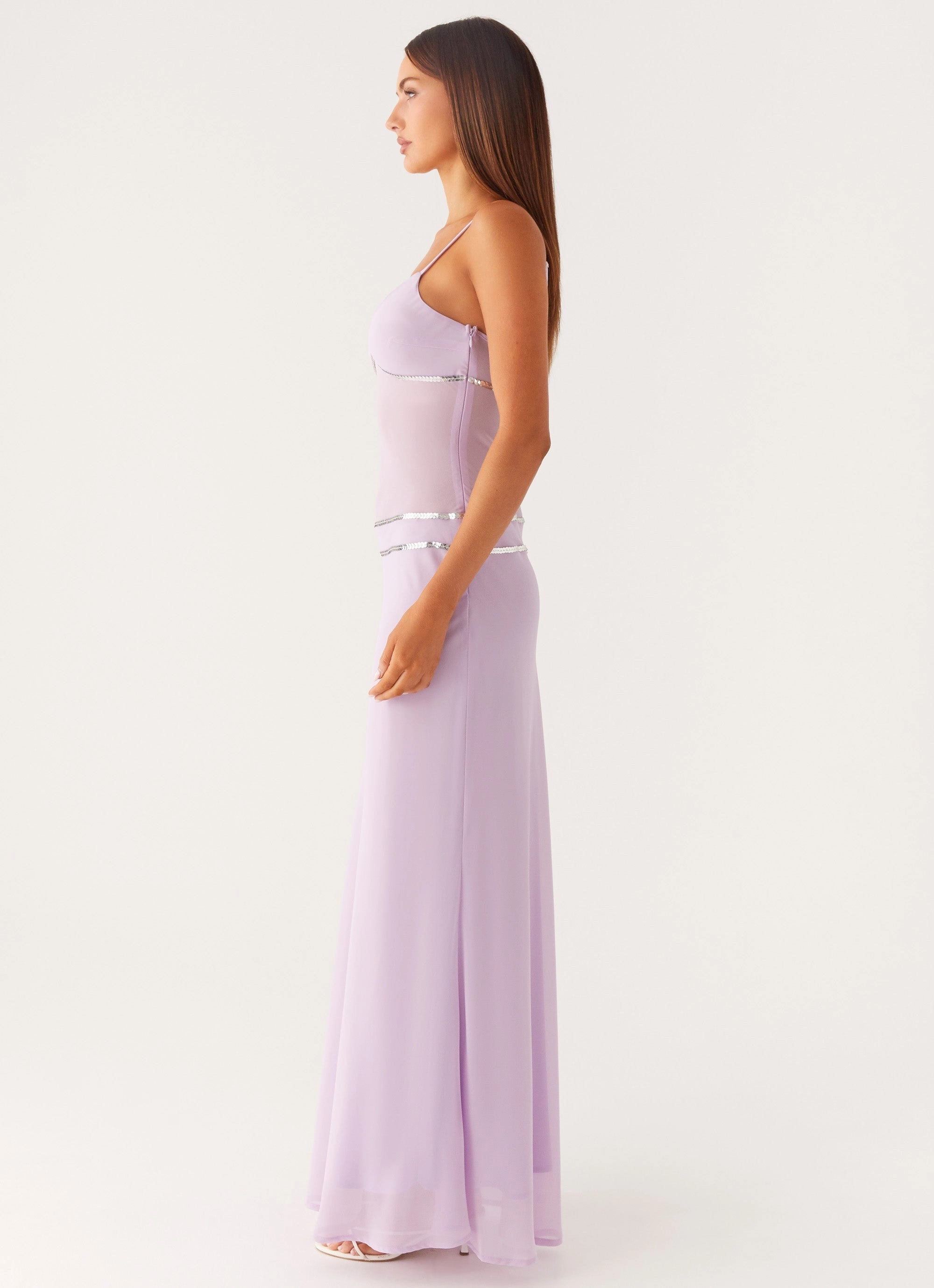 Clean Finish Fluid Cut Sweet On You Maxi Dress - Lavender