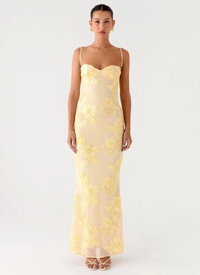 That Girl Maxi Dress - Lemon Cozy Wearable Polished Style