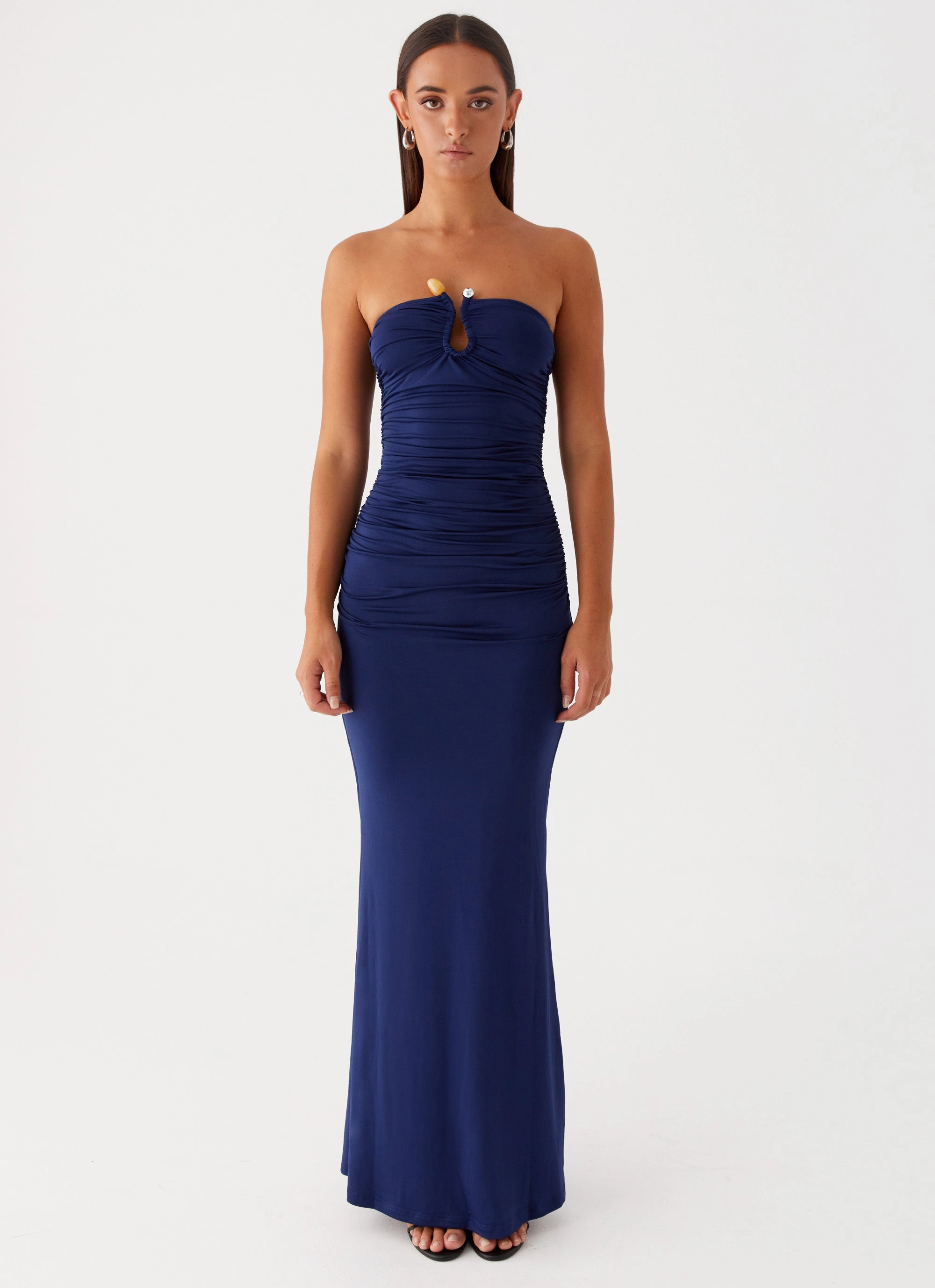 Dressy Yet Comfortable Rudy Maxi Dress - Navy