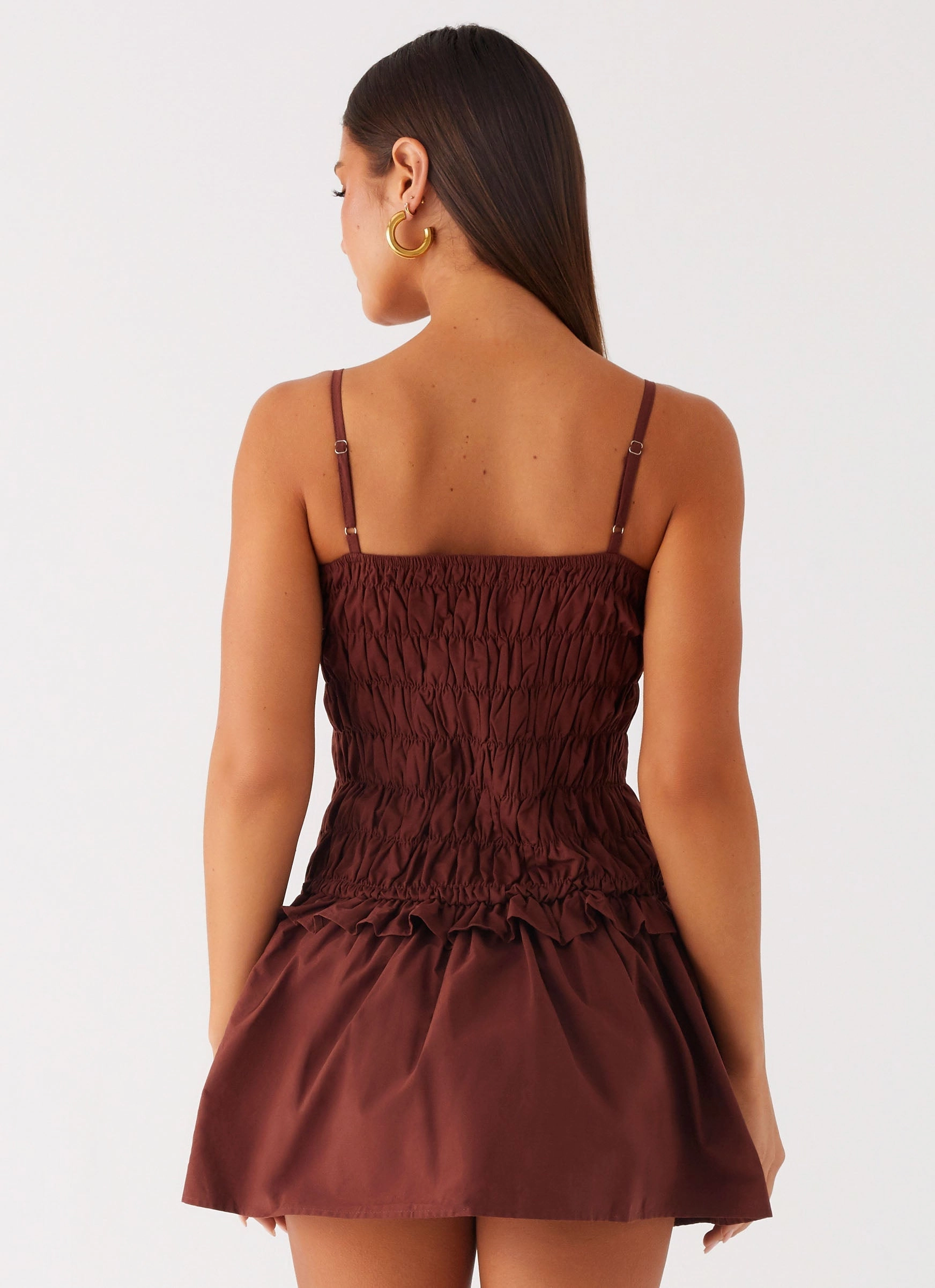 Jaxi Mini Dress - Chocolate Season Ready Layer Ready