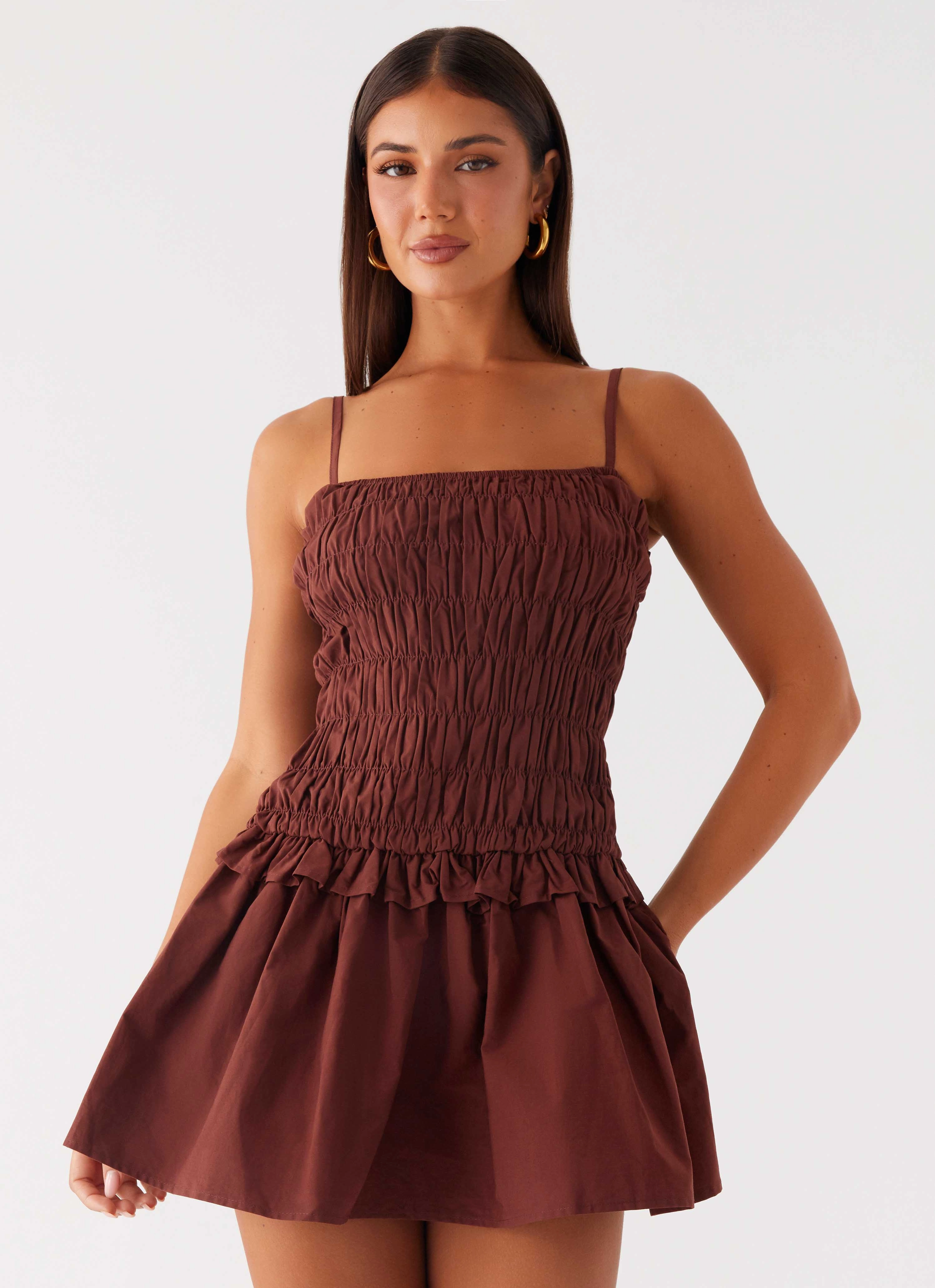 Special-Edition Jaxi Mini Dress - Chocolate