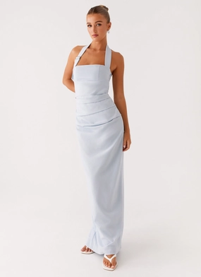 Light material Ready Glow Rumour Has it Maxi Dress - Blue