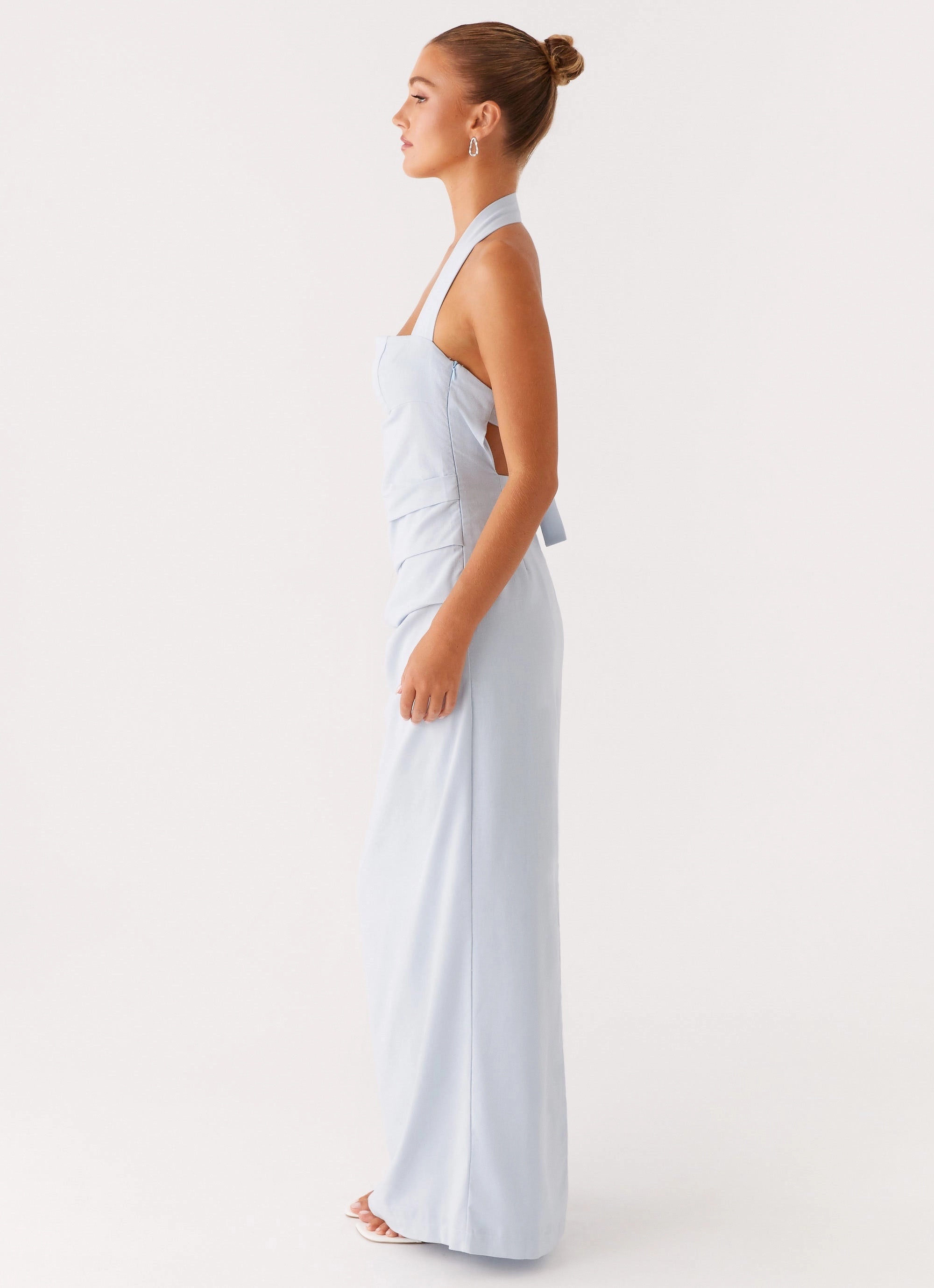 Rumour Has it Maxi Dress - Blue Fluid Cut