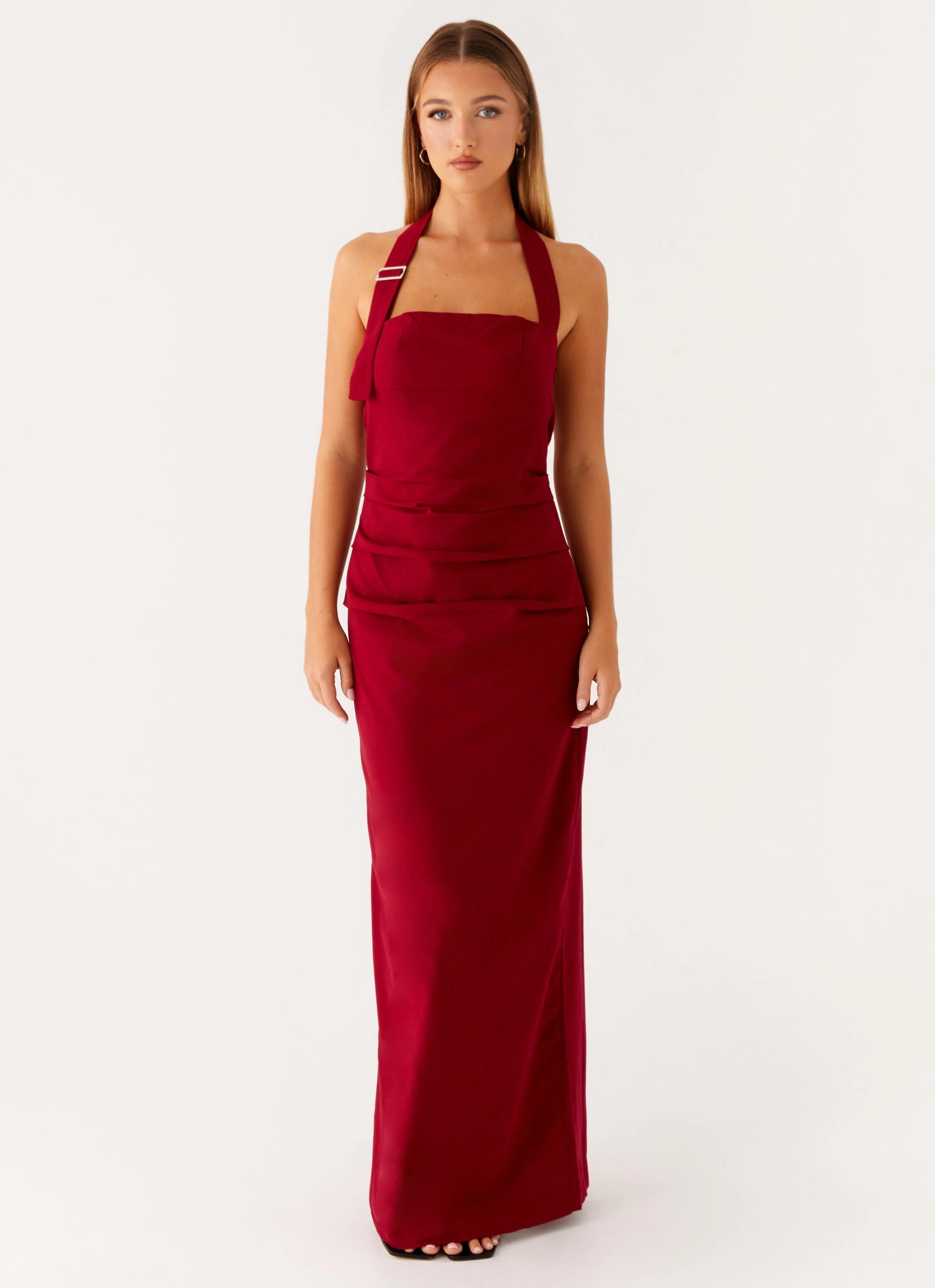 bold appearance Flattering and Chic Rumour Has it Maxi Dress - Red
