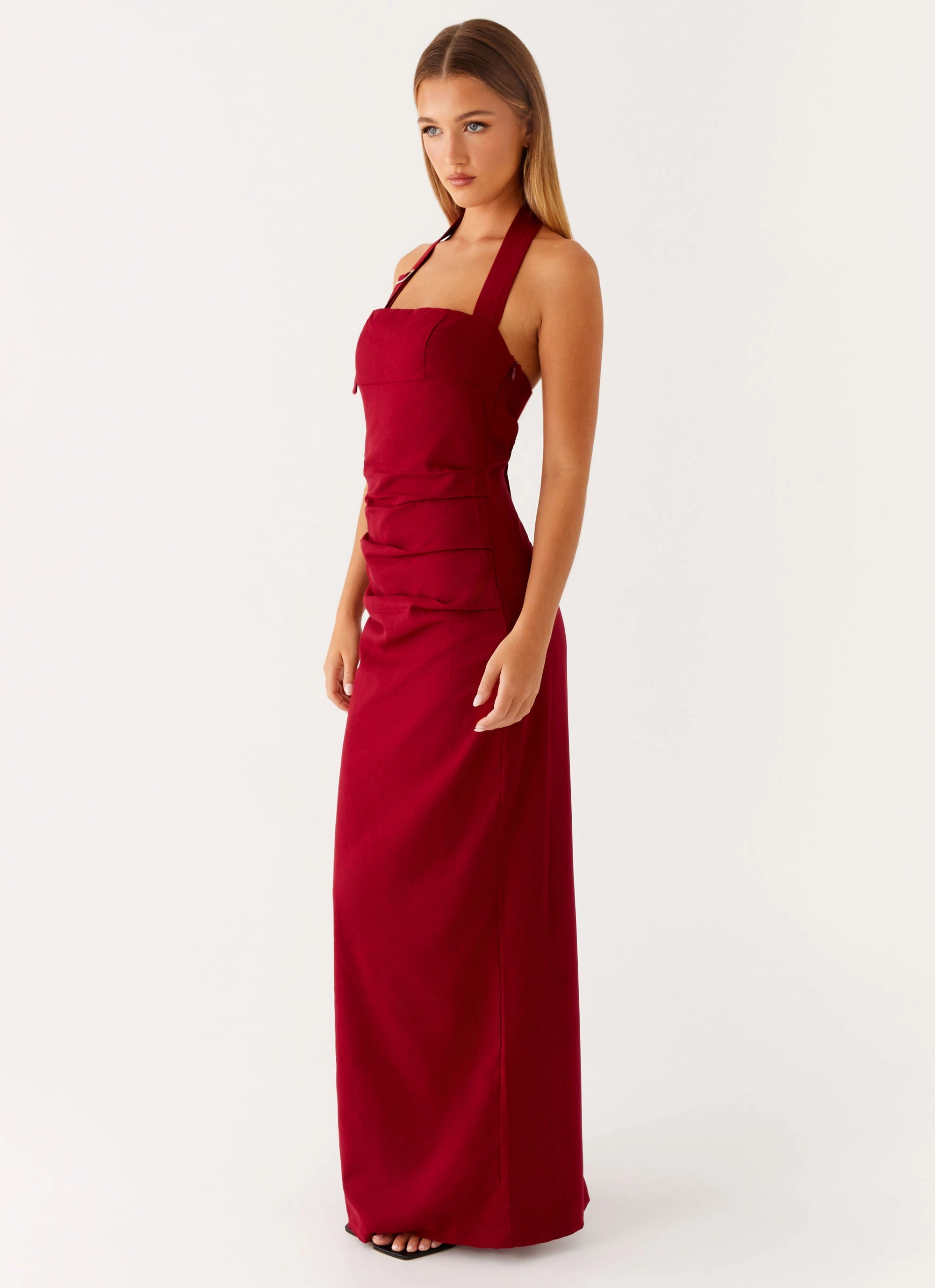 Airy Touch Rumour Has it Maxi Dress - Red