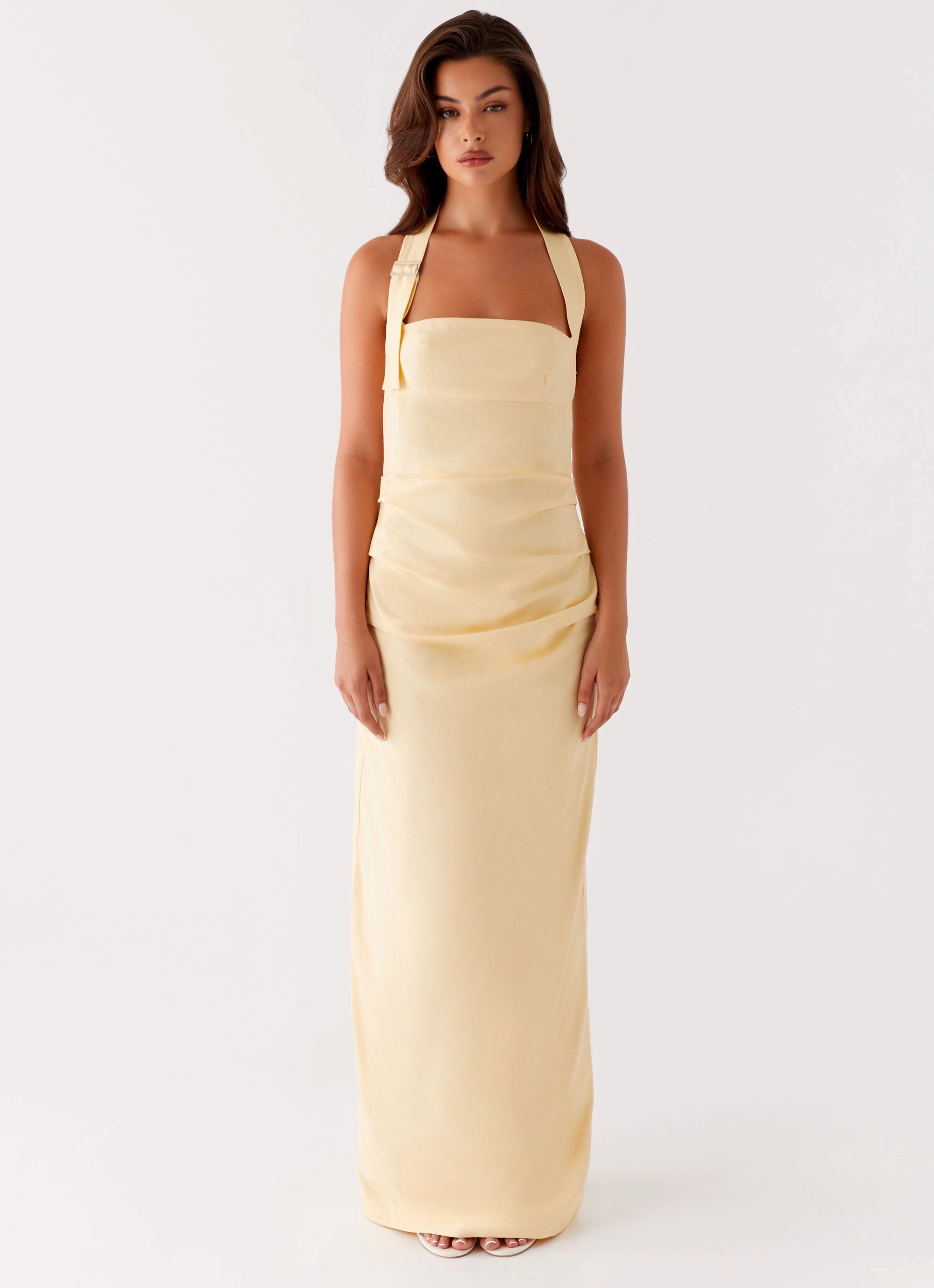 Rumour Has it Maxi Dress - Yellow Comfy Comfort