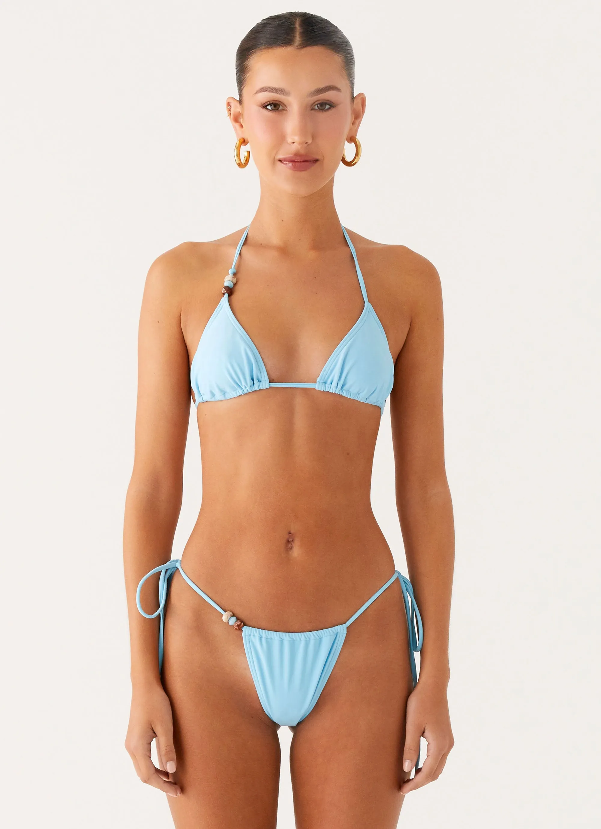 Ocean Fun Ryland Bead Bikini Top - Turquoise