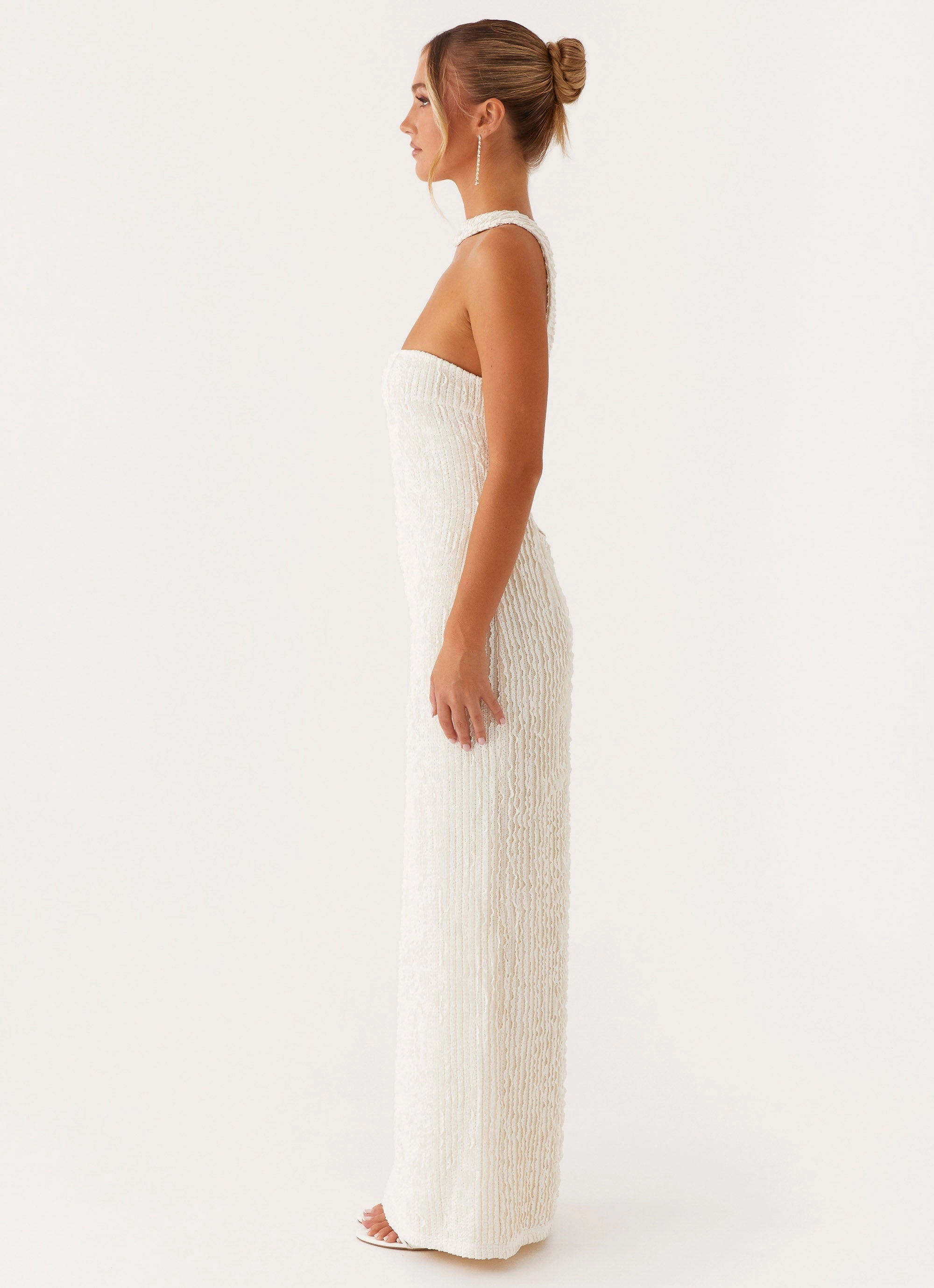 Sadie Maxi Dress - Ivory Dressy Glow