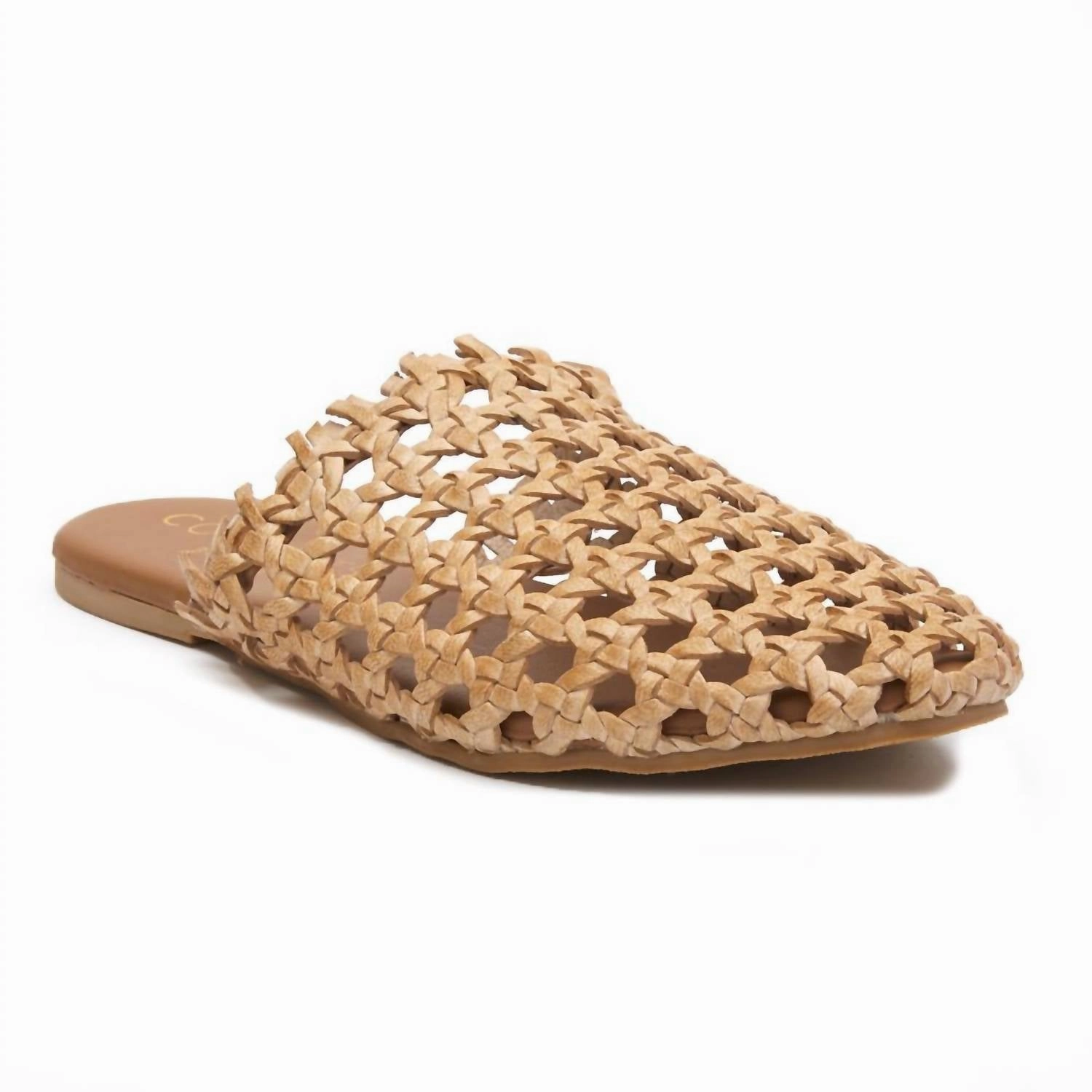 Safari Slip On Shoe In Natural hook and loop closure