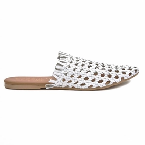 Safari Slip On Shoe In White Easy To Maintain Comfortable Heel