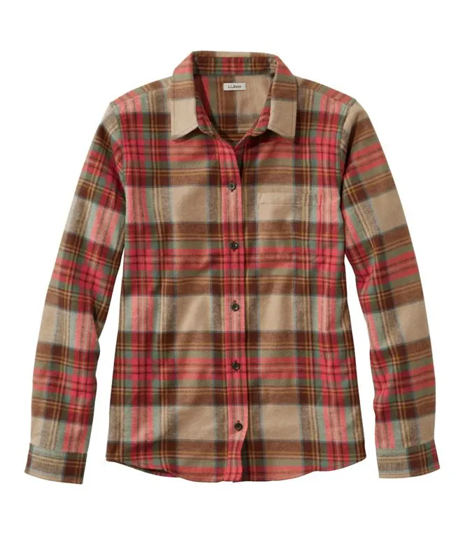Scotch Plaid Shirt Women's Regular Front Pocket
