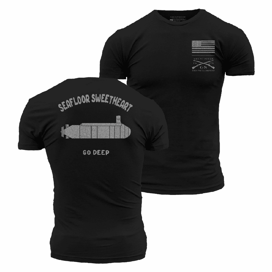Seafloor Sweetheart T-Shirt - Black Anti-bacterial Versatile Performance