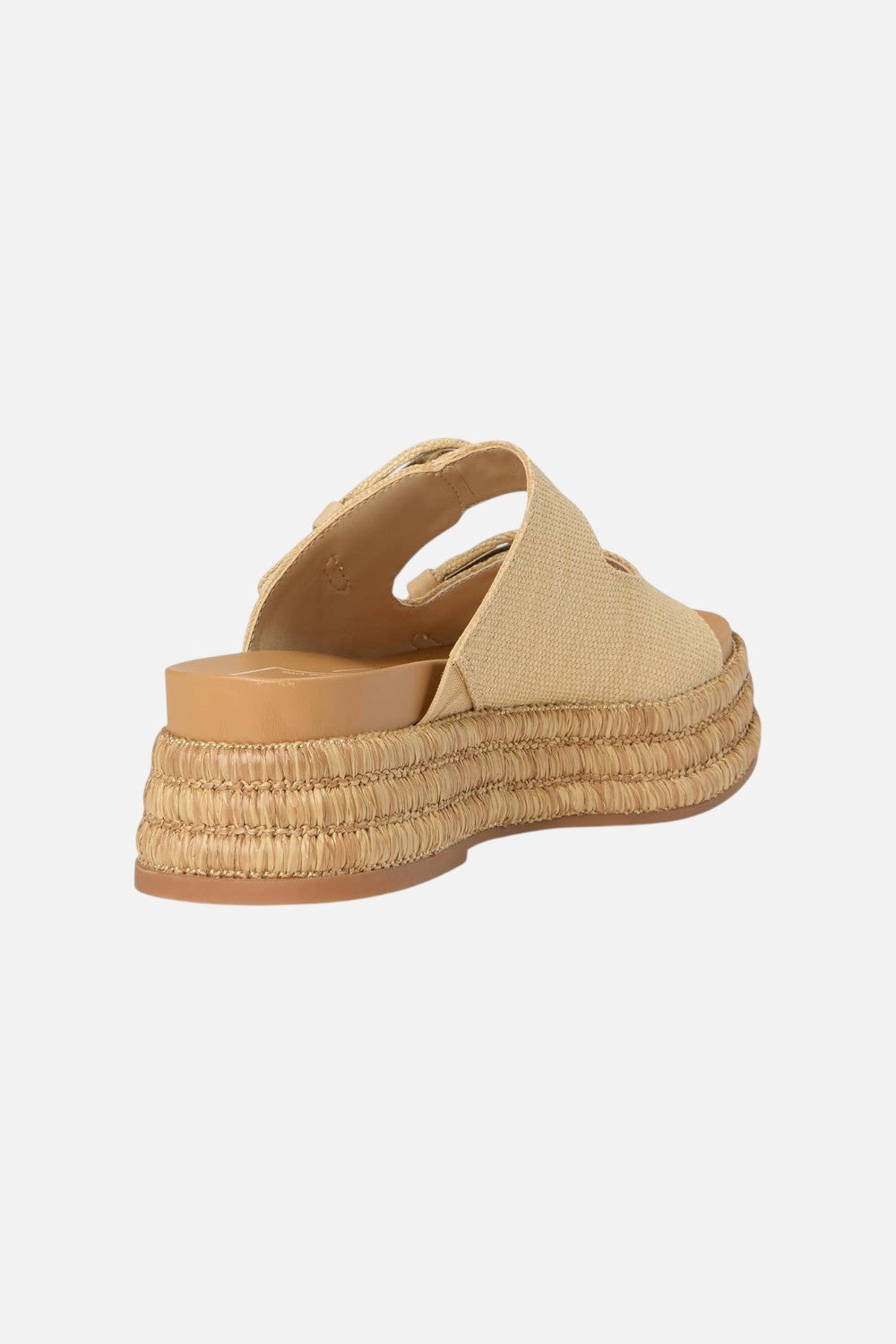 Dolce Vita Witny in Light Natural Woven Raffia Hygienic Materials Comfortable Performance