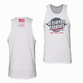 Seasoned Patriot Tank - White quick dry