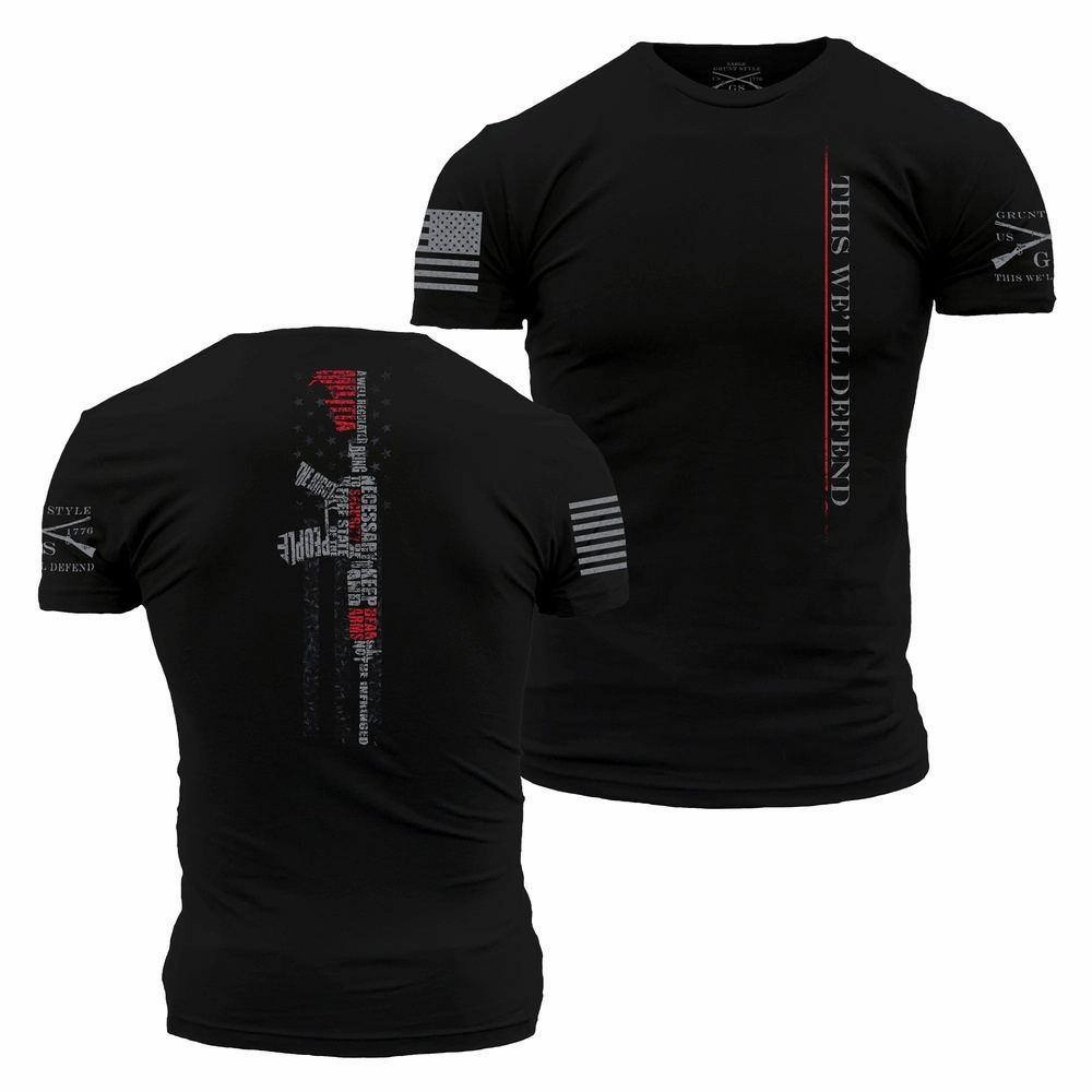 Second Amendment 2.0 T-Shirt - Black Quick Dry Comfort Circular Knit Design