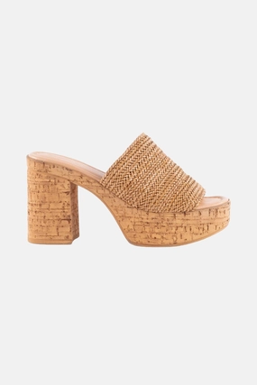 Mesh Glow Seychelles Applause Woven Sandal in Tan